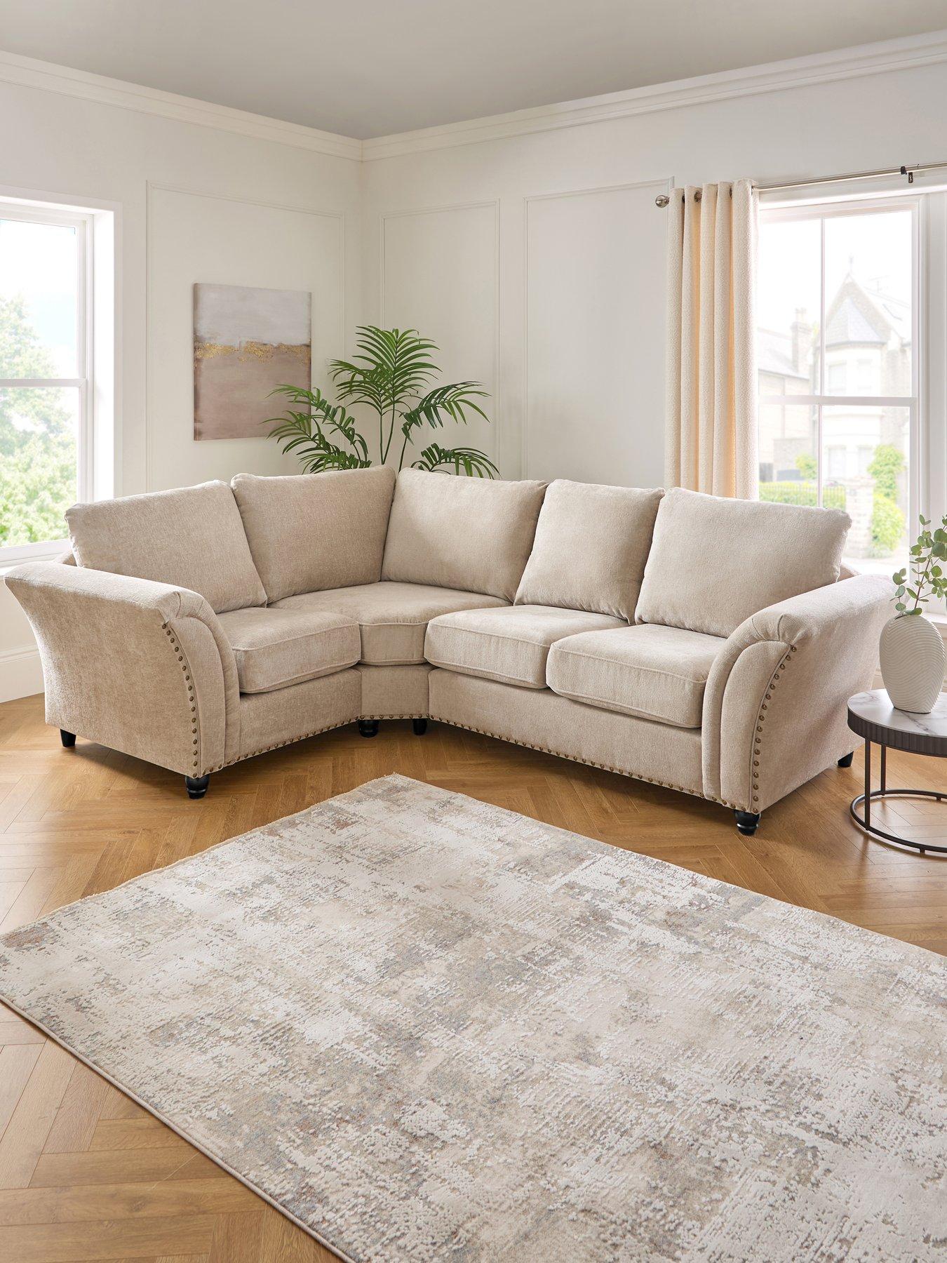 Very Home New Ariel Left Hand Fabric Corner Sofa - FSC Certified