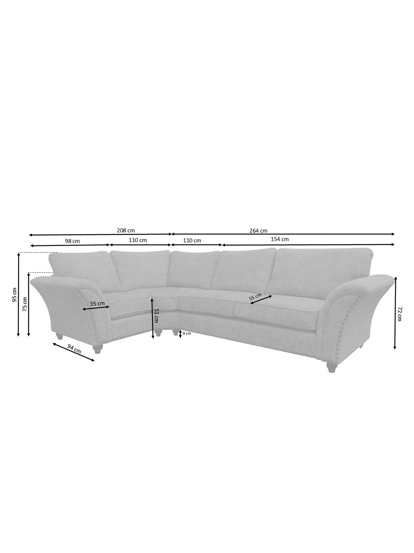 Image 6 of 7 of Very Home New Ariel Left Hand Fabric Corner&nbsp;Sofa&nbsp;- FSC Certified