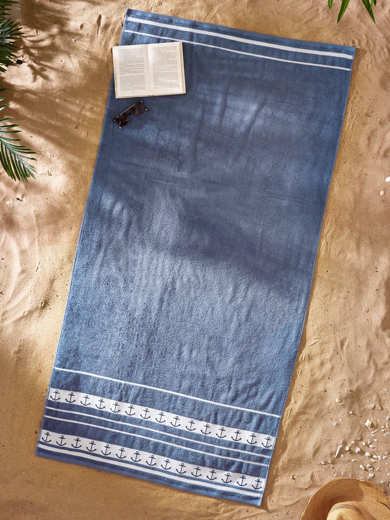 undefined Anchors 100% Cotton Beach Towel