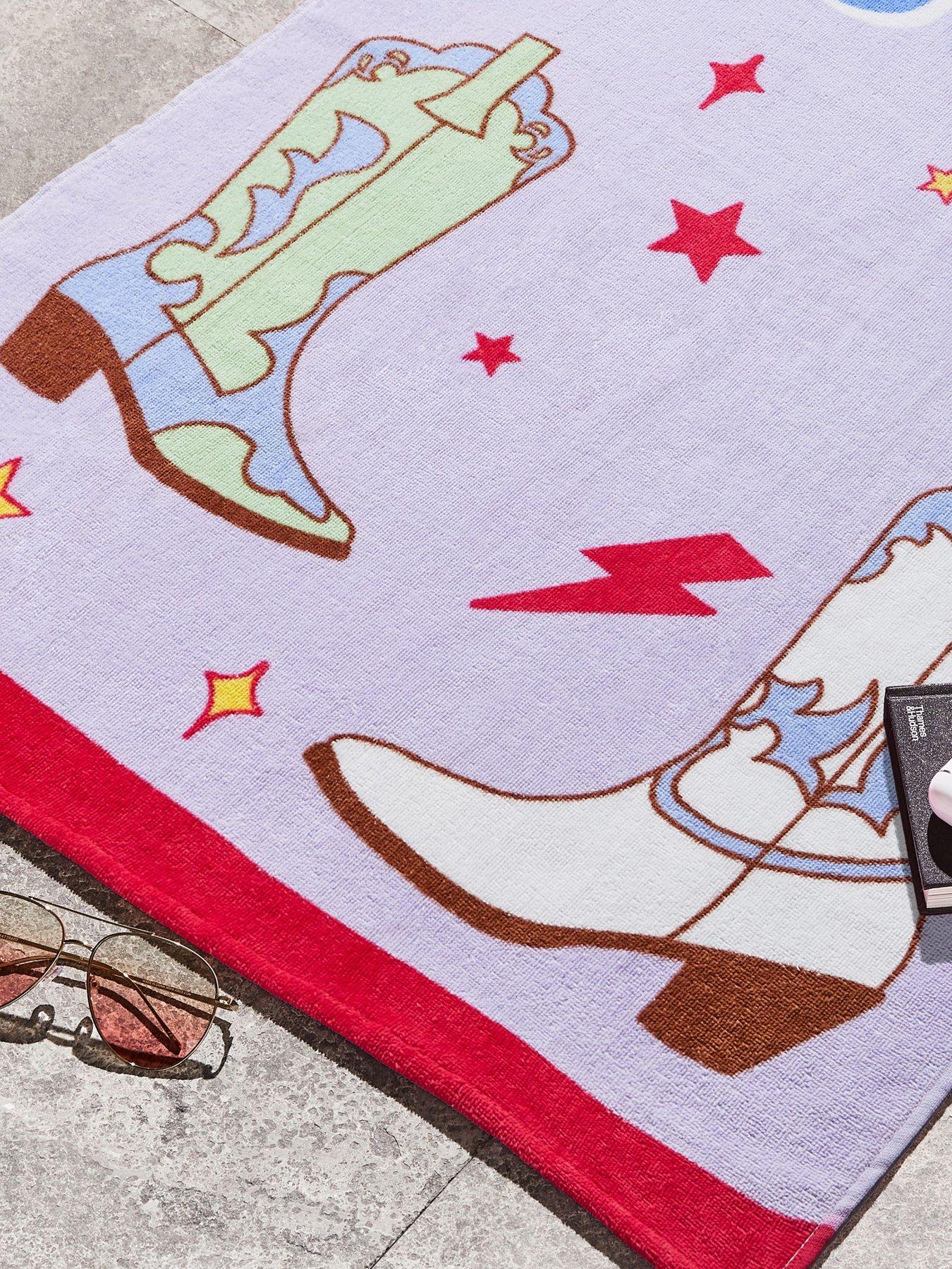 Image 3 of 3 of Sassy B Howdy Cowgirl 100% Cotton Beach Towel