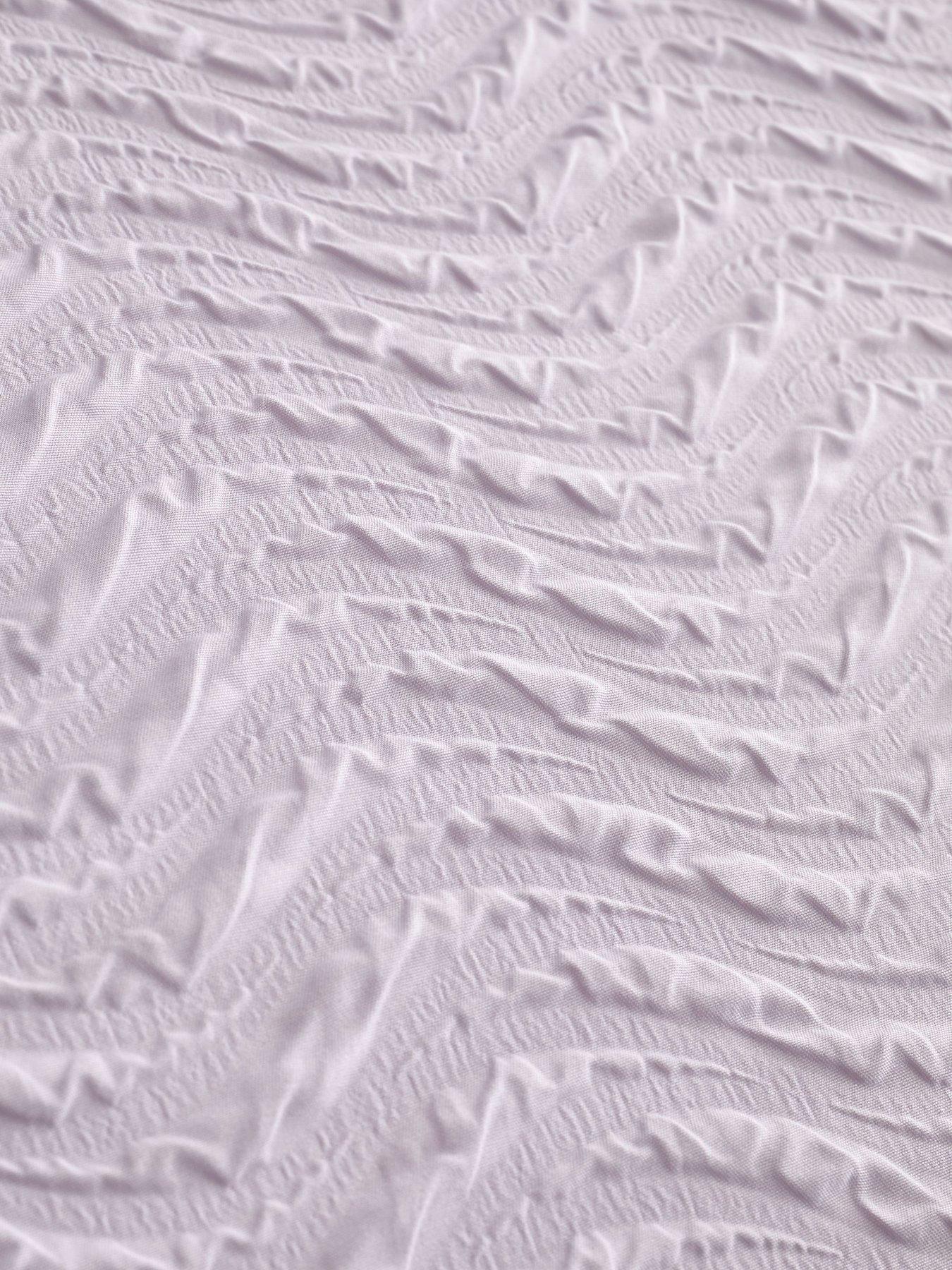 Image 6 of 6 of Catherine Lansfield Heatset Wave Duvet Set - Lilac