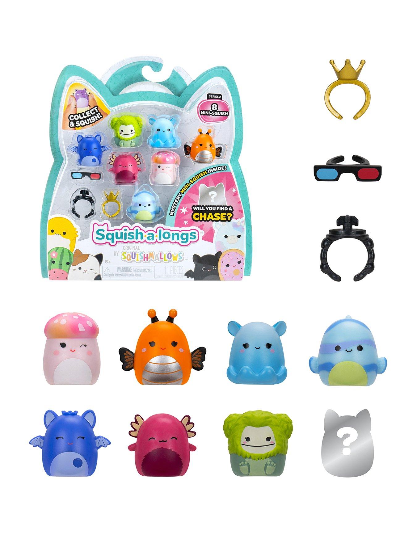 Squish-a-longs 8 Pack (STYLE 2- W2) - 1-Inch Mini-Squish