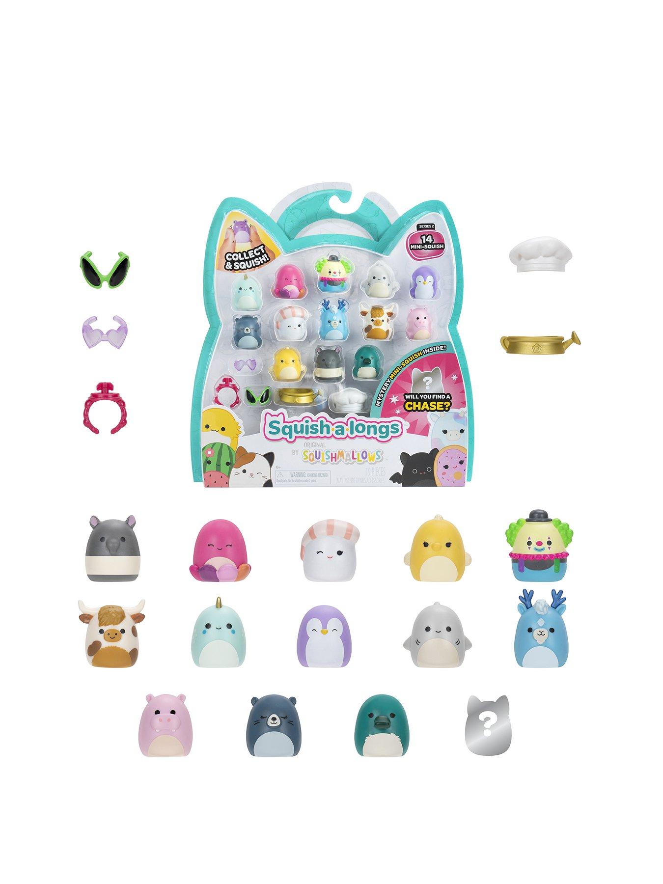 Image 1 of 8 of Squish-a-longs 14 Pack (Style 1, Wave 2) - 1-Inch Mini-Squish