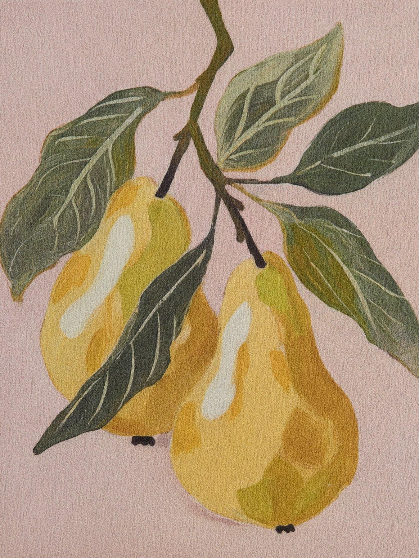 Image 5 of 6 of The Very Collection Set Of 2 Fruit Print On Textured Canvas - FSC&reg; Certified