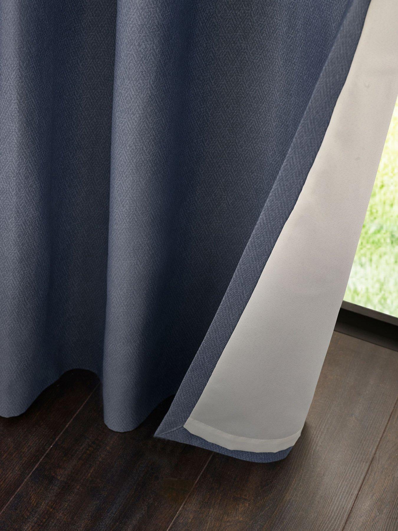 Image 4 of 4 of Catherine Lansfield Melville Lined Eyelet Curtains