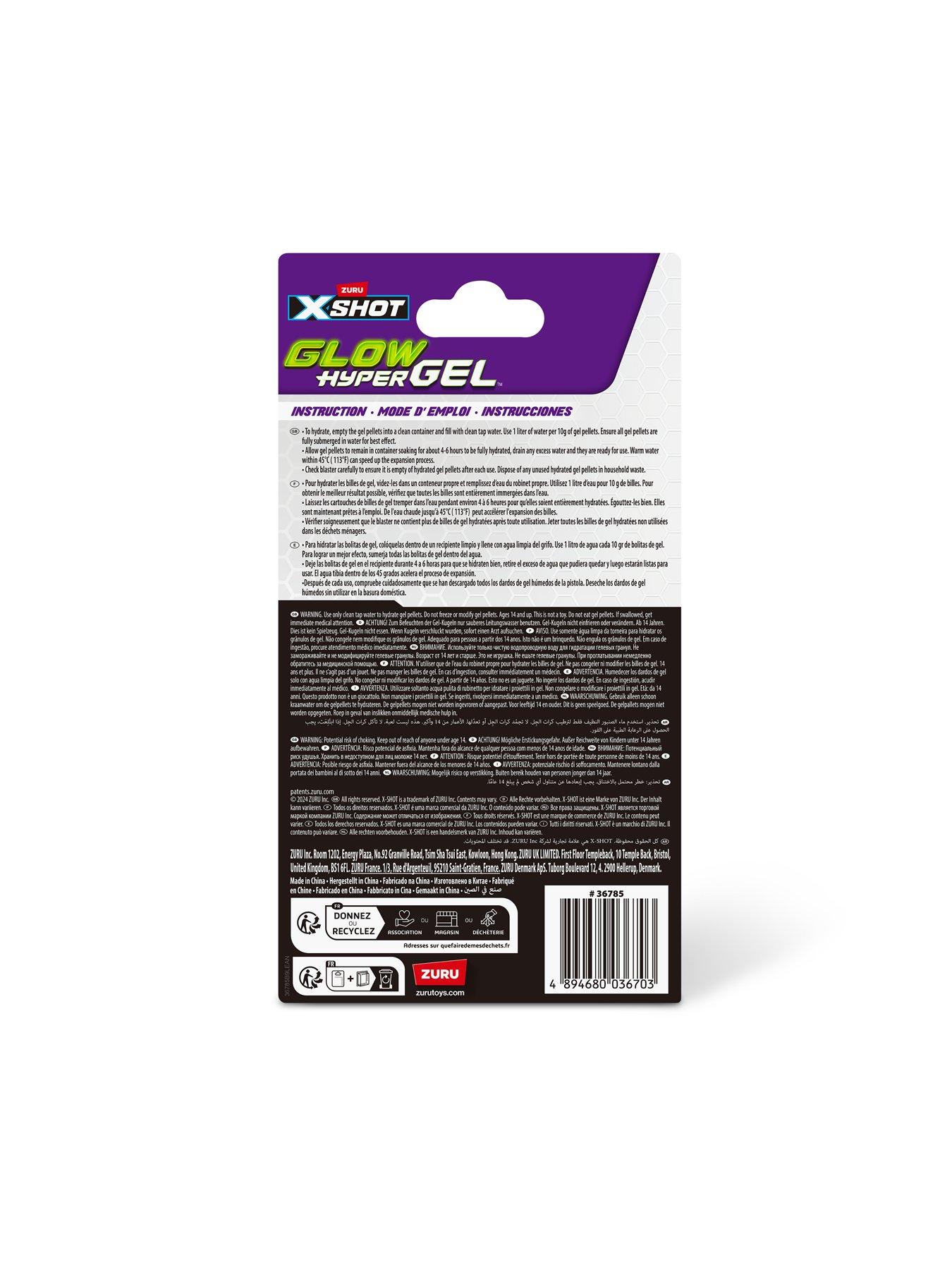 Image 7 of 7 of Zuru X-Shot Hyper Gel Glow in the Dark Refill (15000)