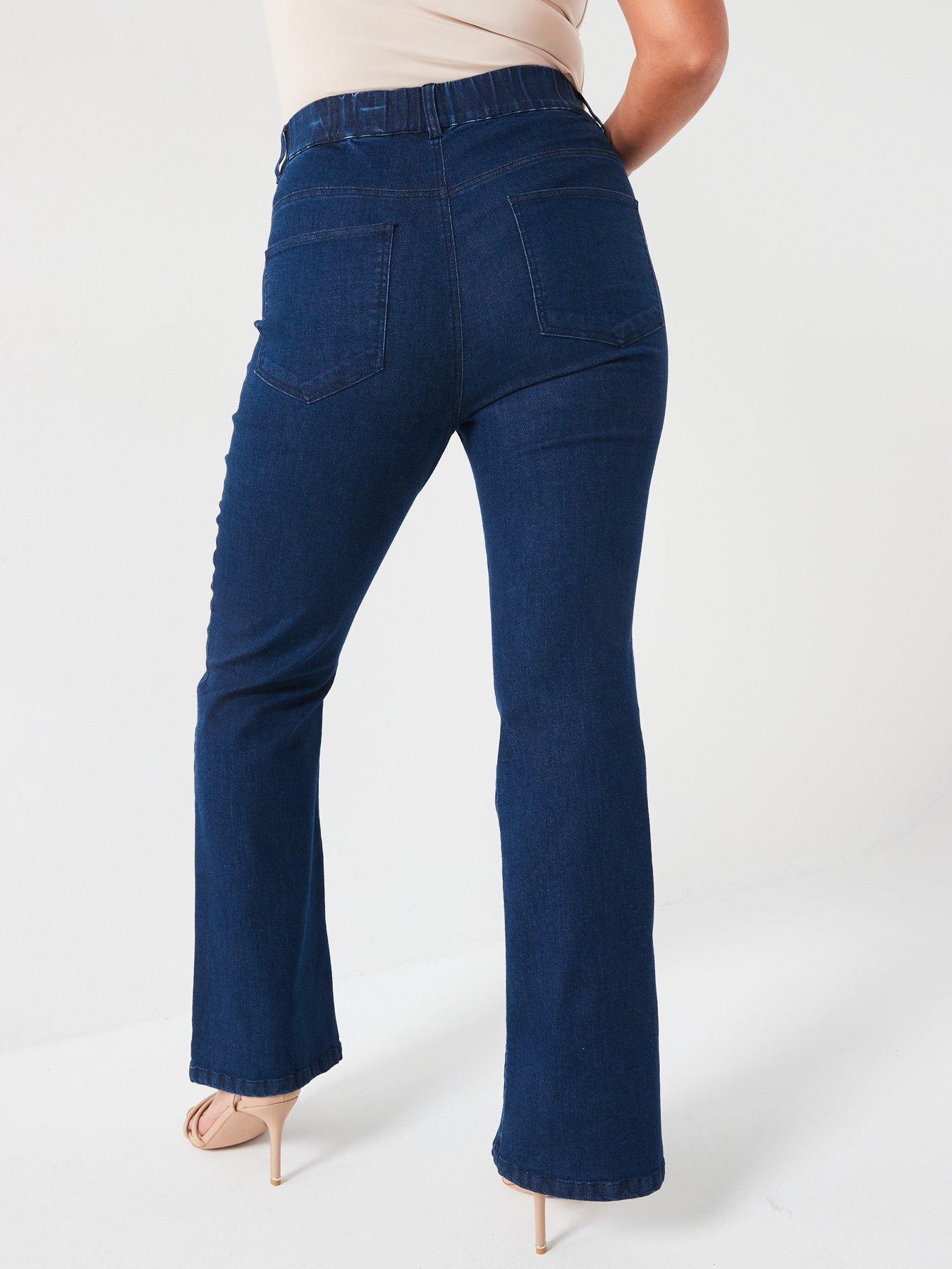 Image 2 of 6 of V by Very Curve Pull On Stretch Bootcut Jean - Blue