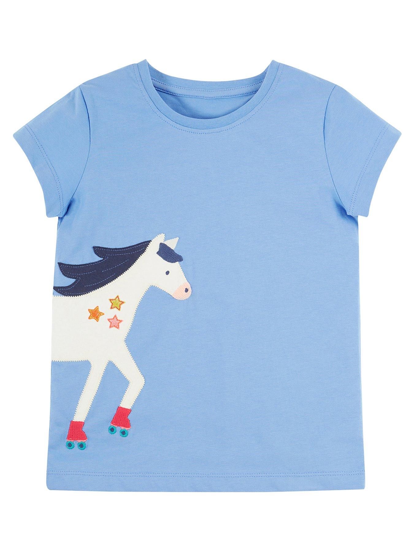 undefined Girls Elise Wrap Around T-shirt - Blue