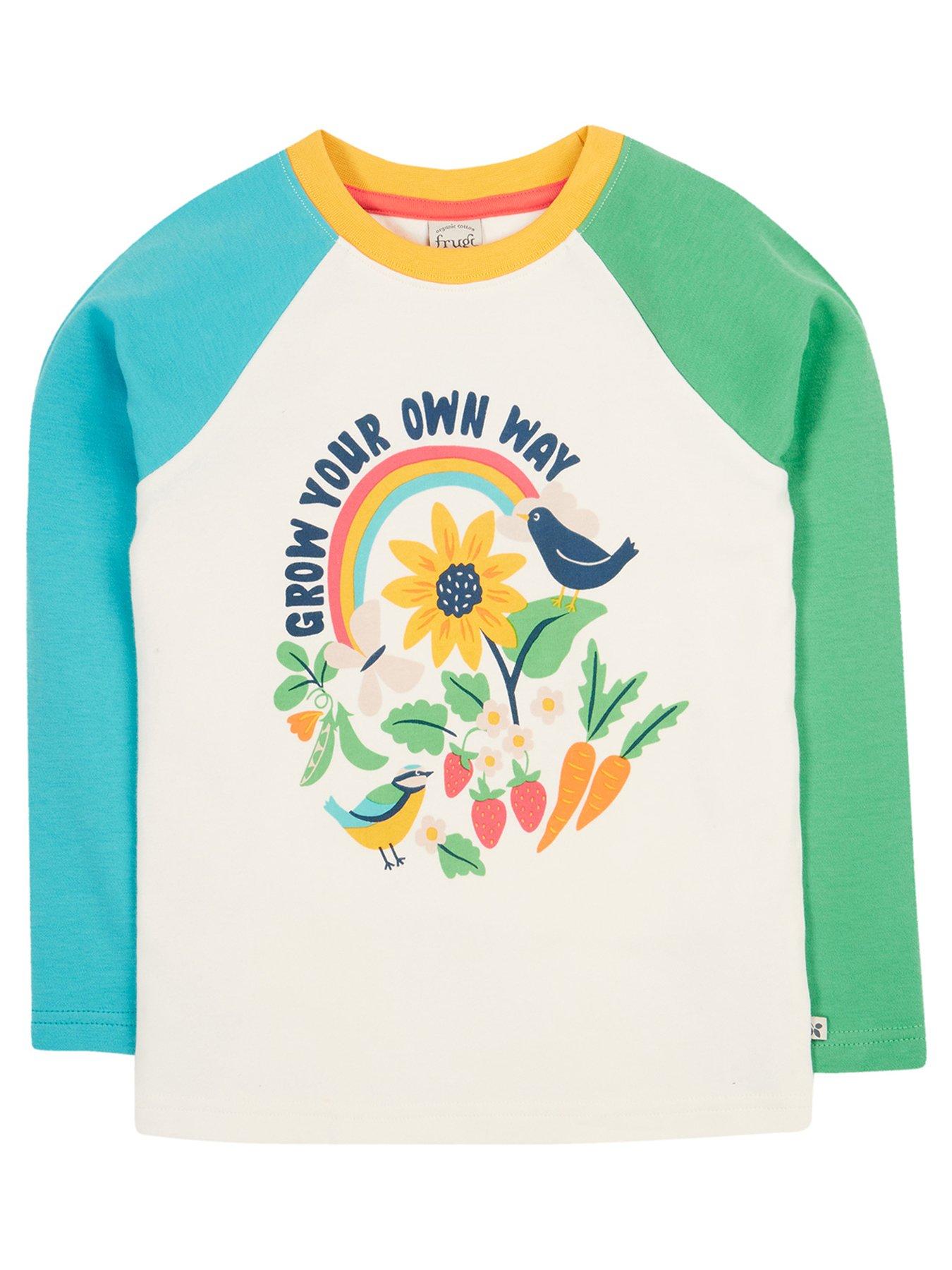 undefined Girls Tamar Raglan Top - White