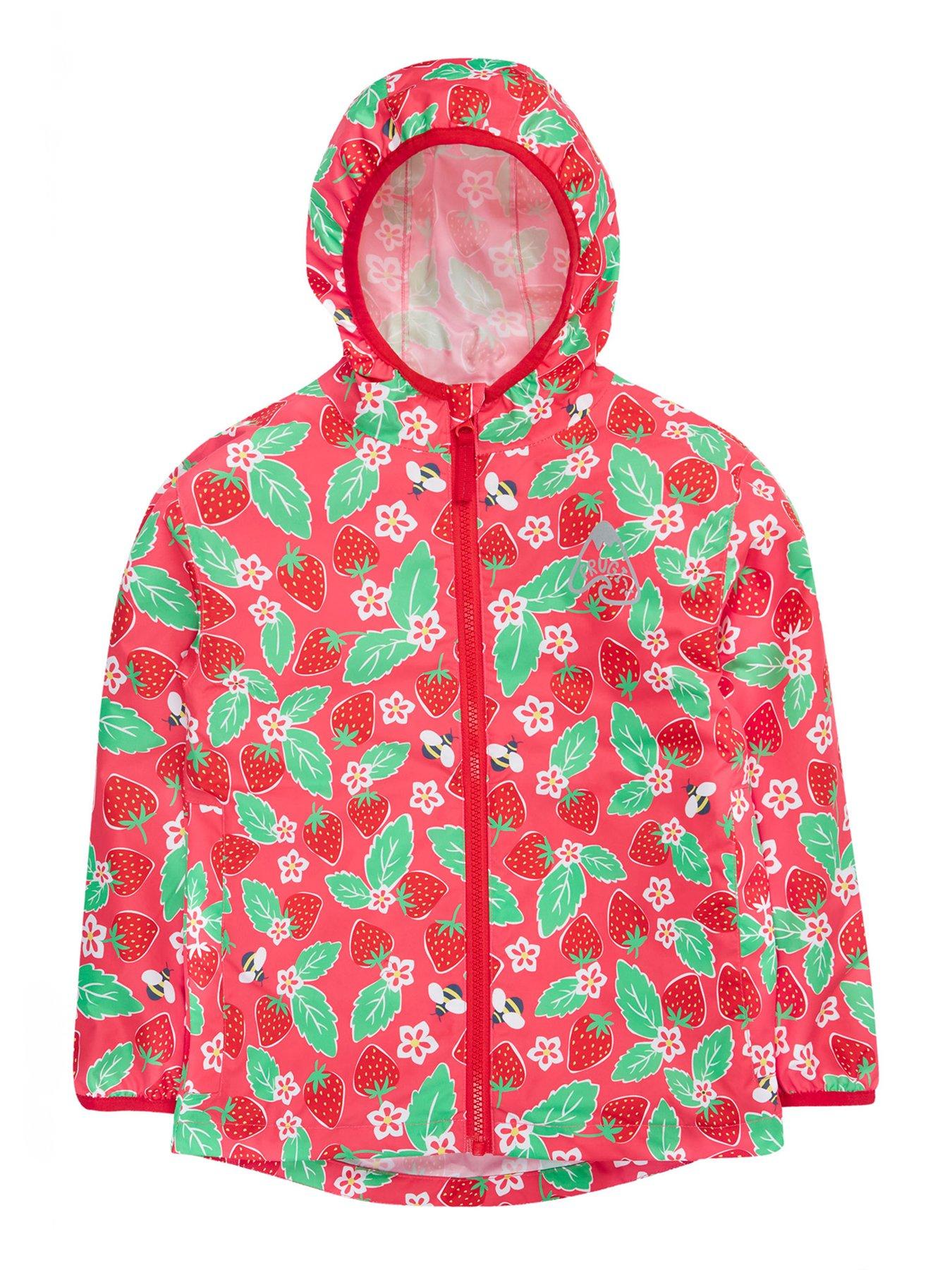 Image 2 of 6 of Frugi Girls Rain Or Shine Jacket - Pink