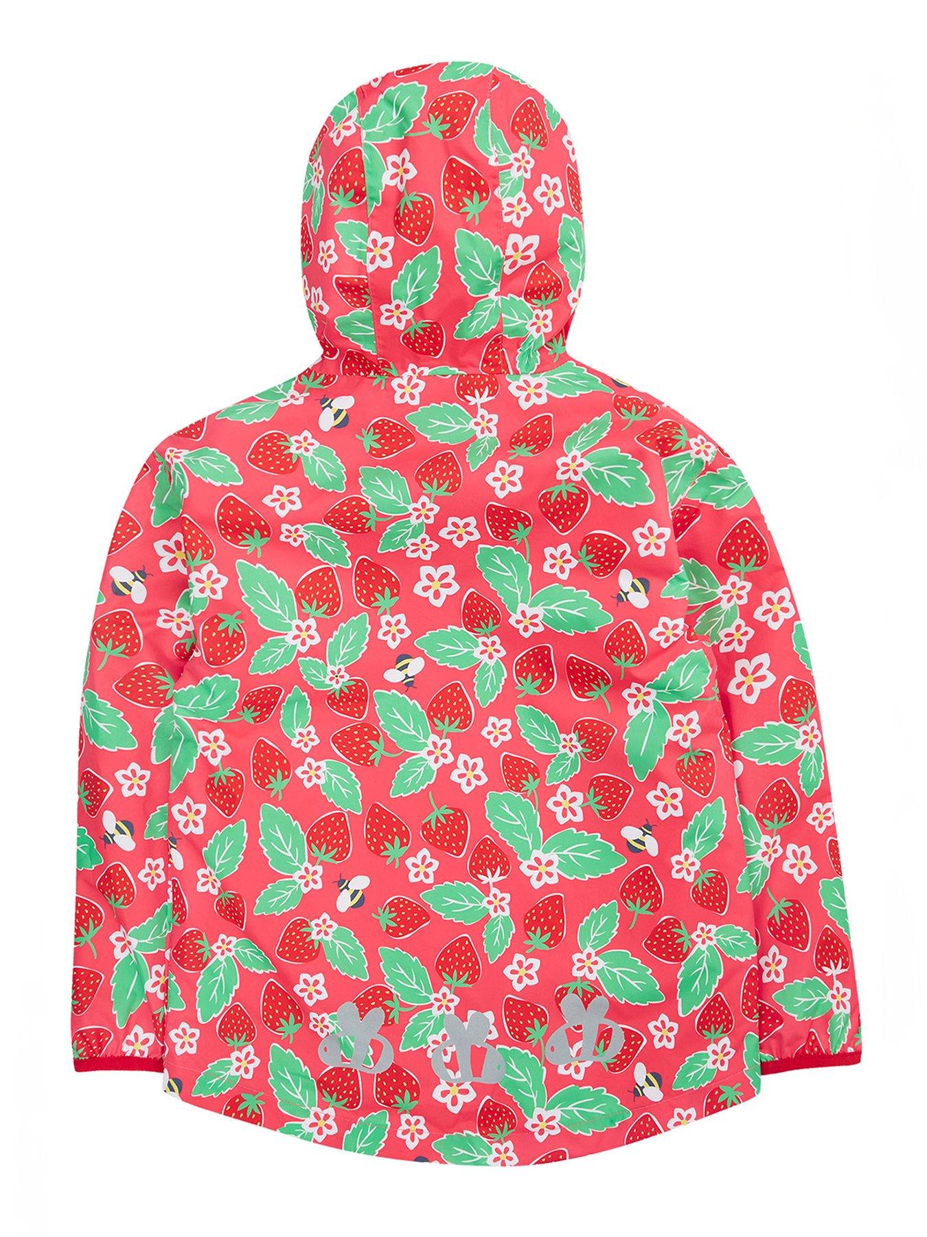Image 3 of 6 of Frugi Girls Rain Or Shine Jacket - Pink