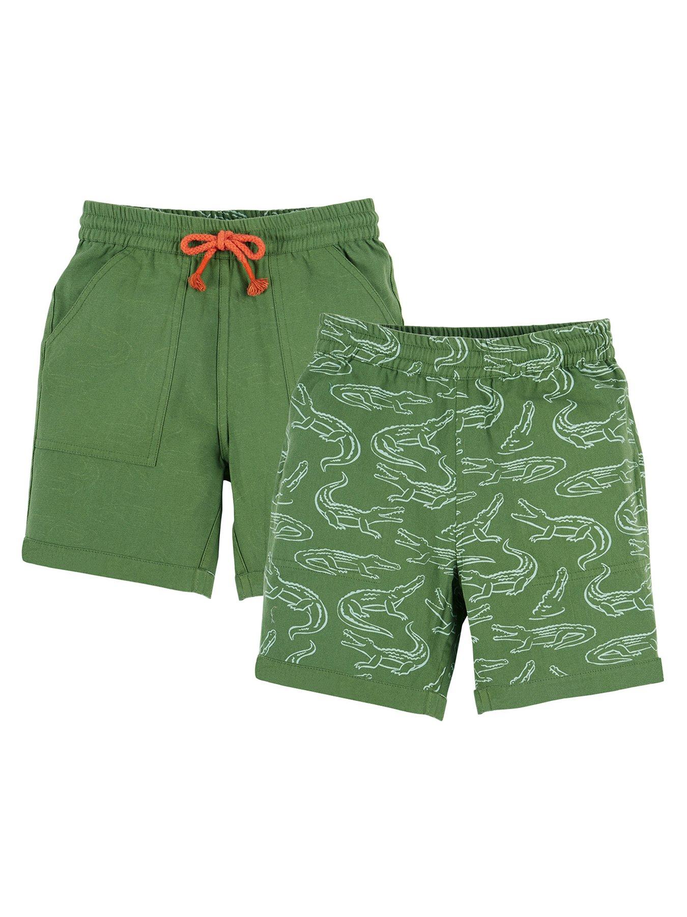 undefined Boys Rocky Reversible Shorts - Green