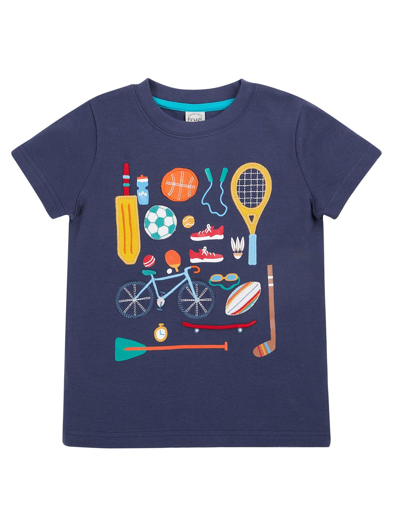 undefined Boys Carsen Applique T-shirt - Navy