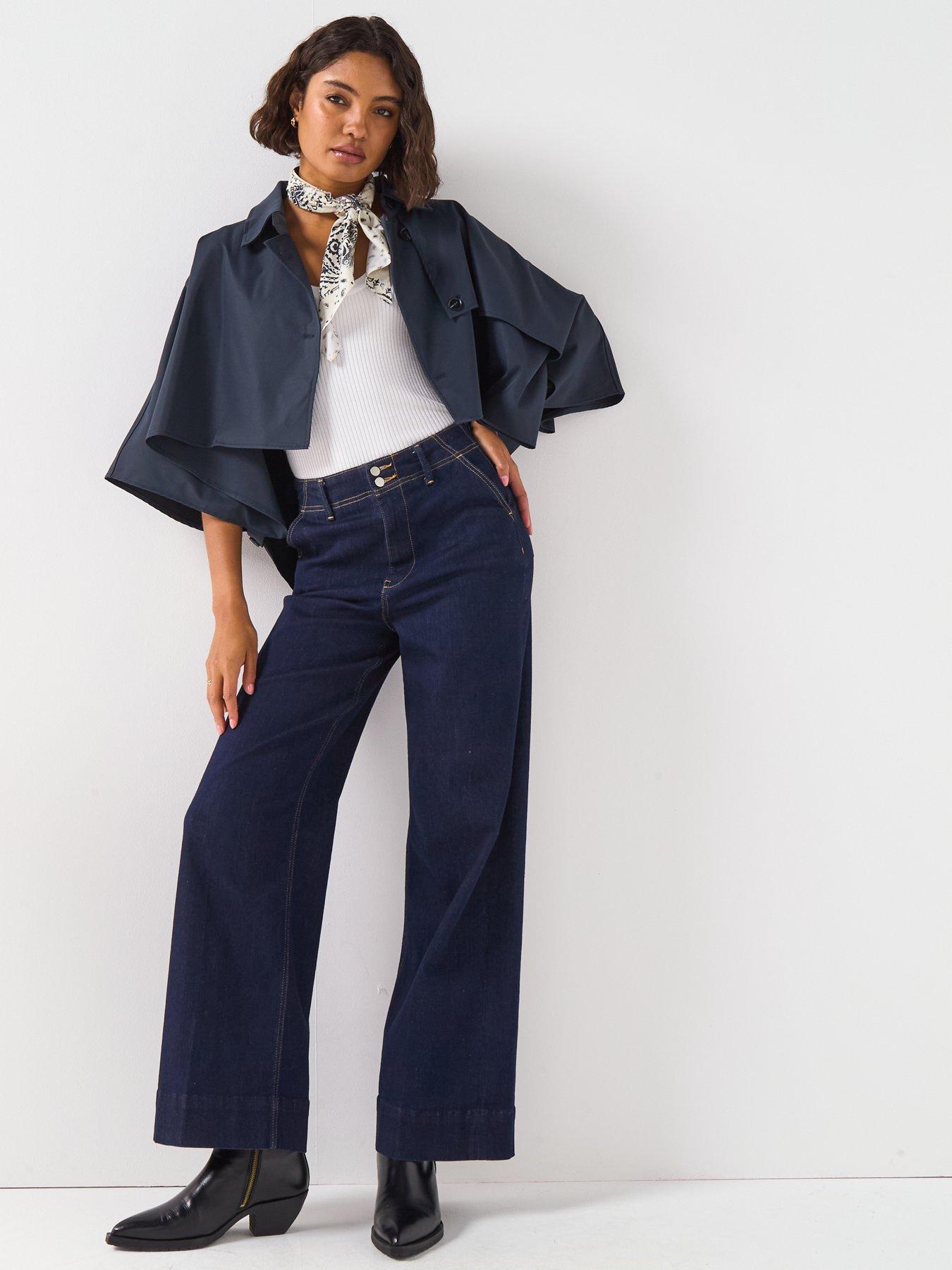 V by Very Cape Jacket - Navy | Very