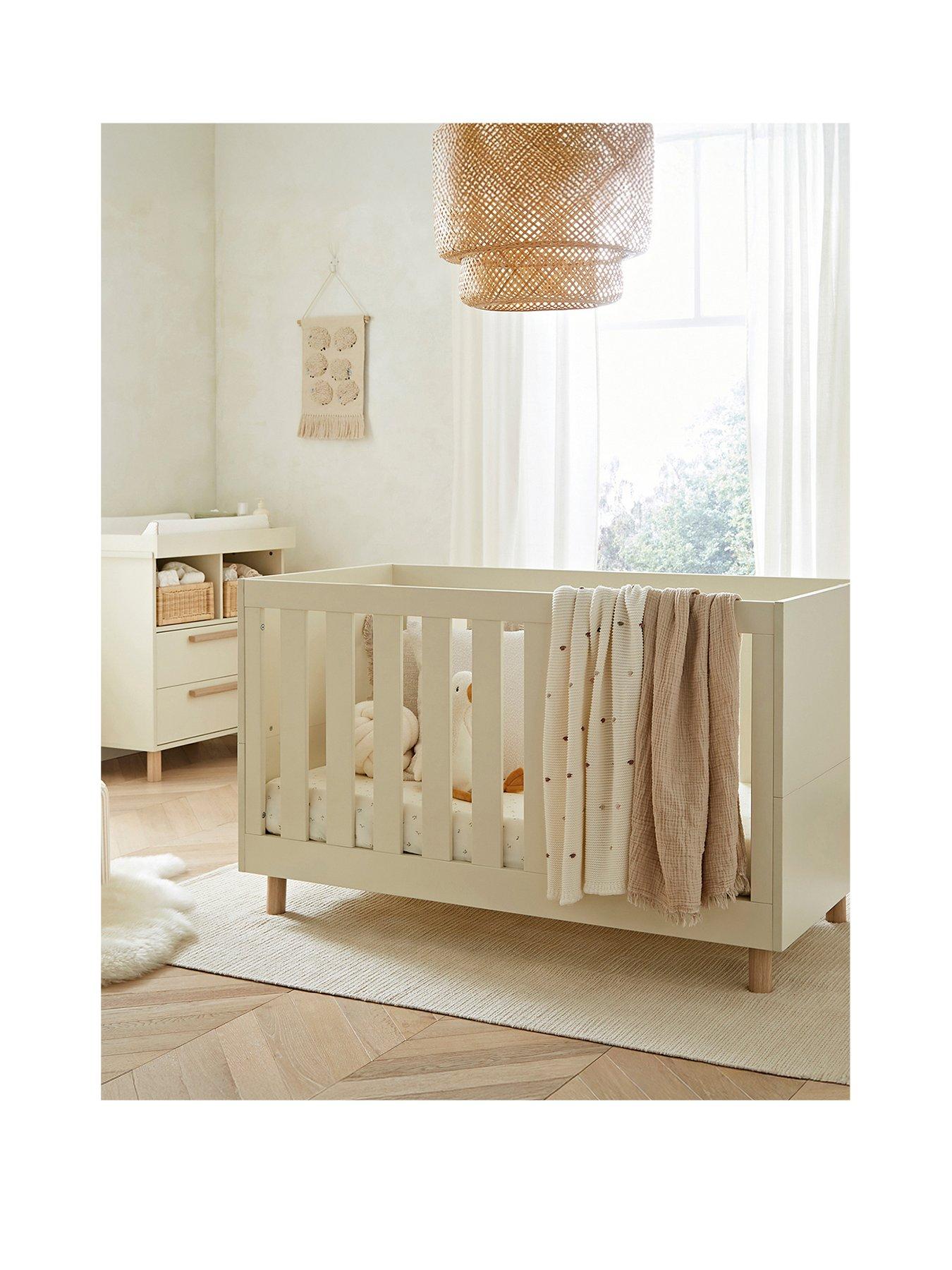 Image 2 of 8 of CuddleCo Harper 2-Piece&nbsp;Nursery Furniture Set - Cream &amp; Ash