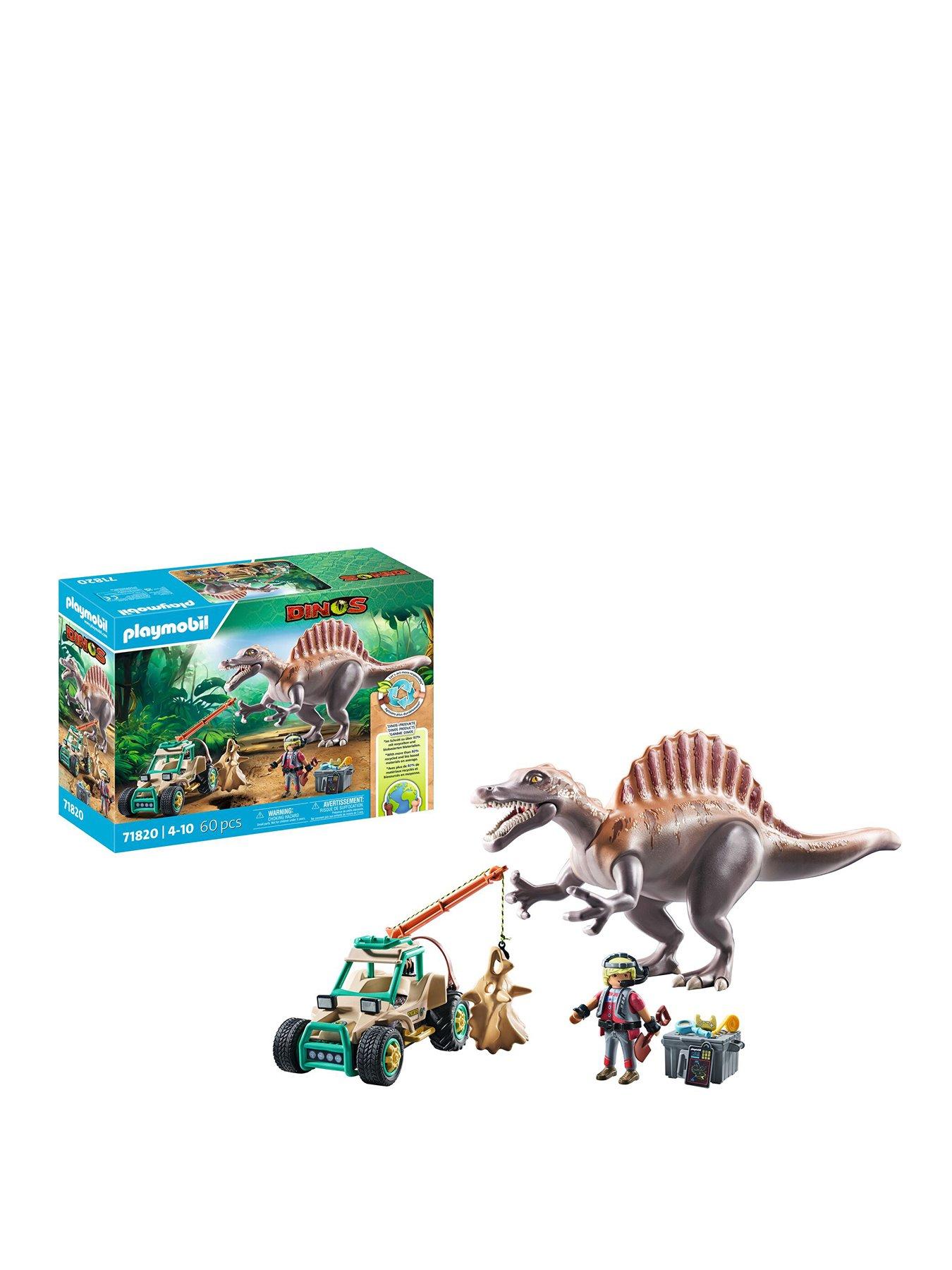 undefined Spinosaurus attack at dinosaur excavation