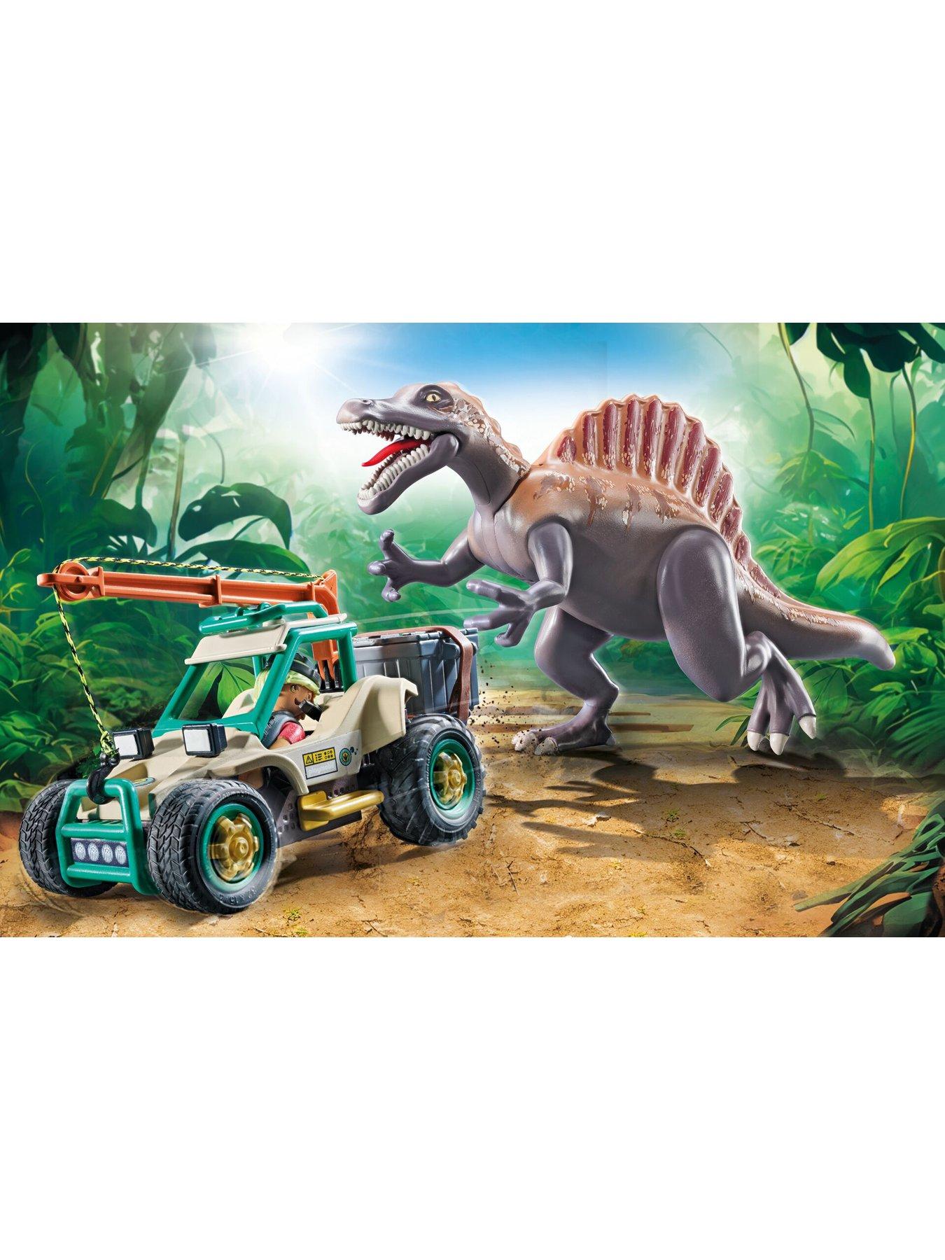 Image 4 of 6 of Playmobil Spinosaurus attack at dinosaur excavation