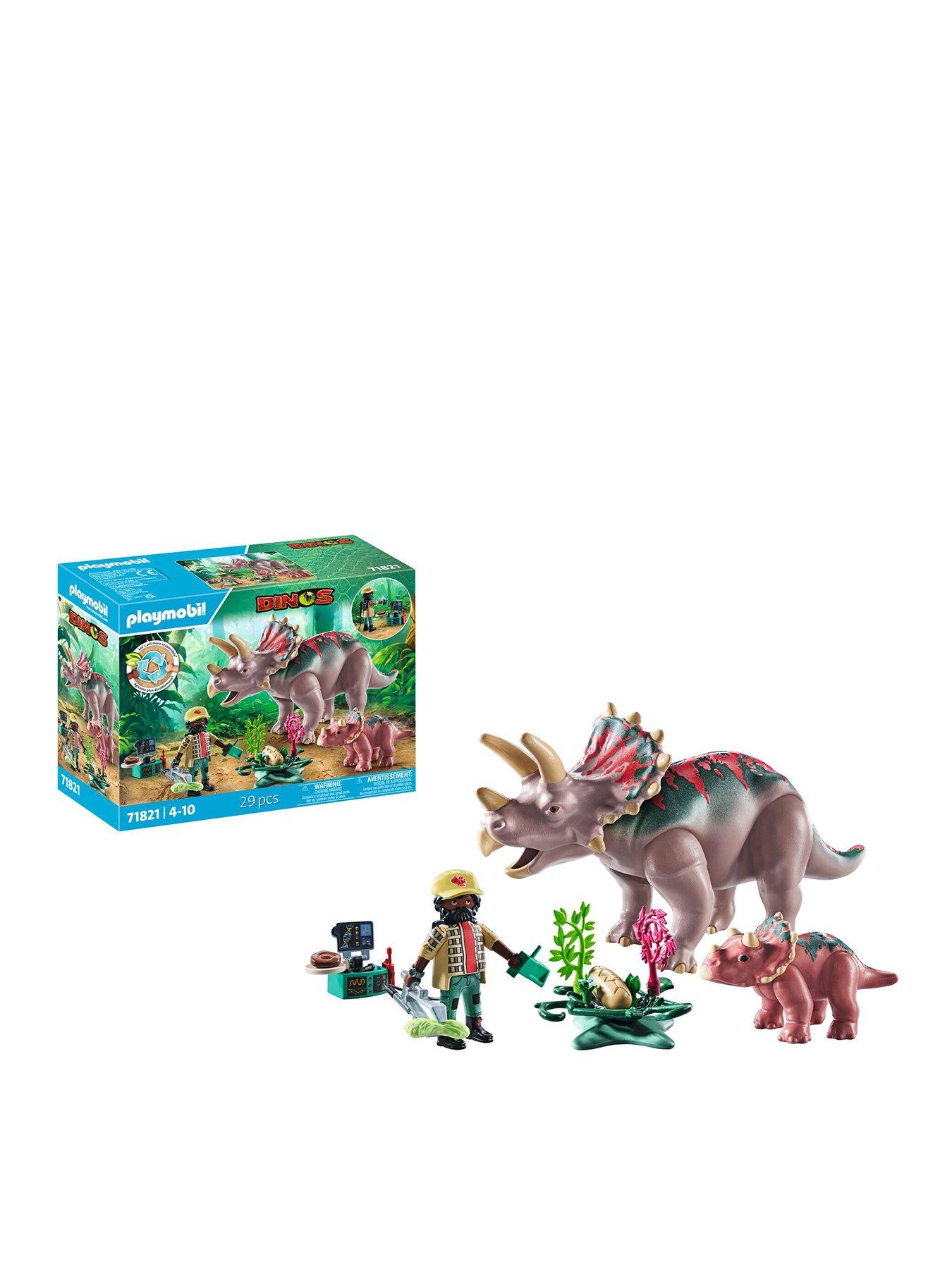undefined Triceratops with juvenile