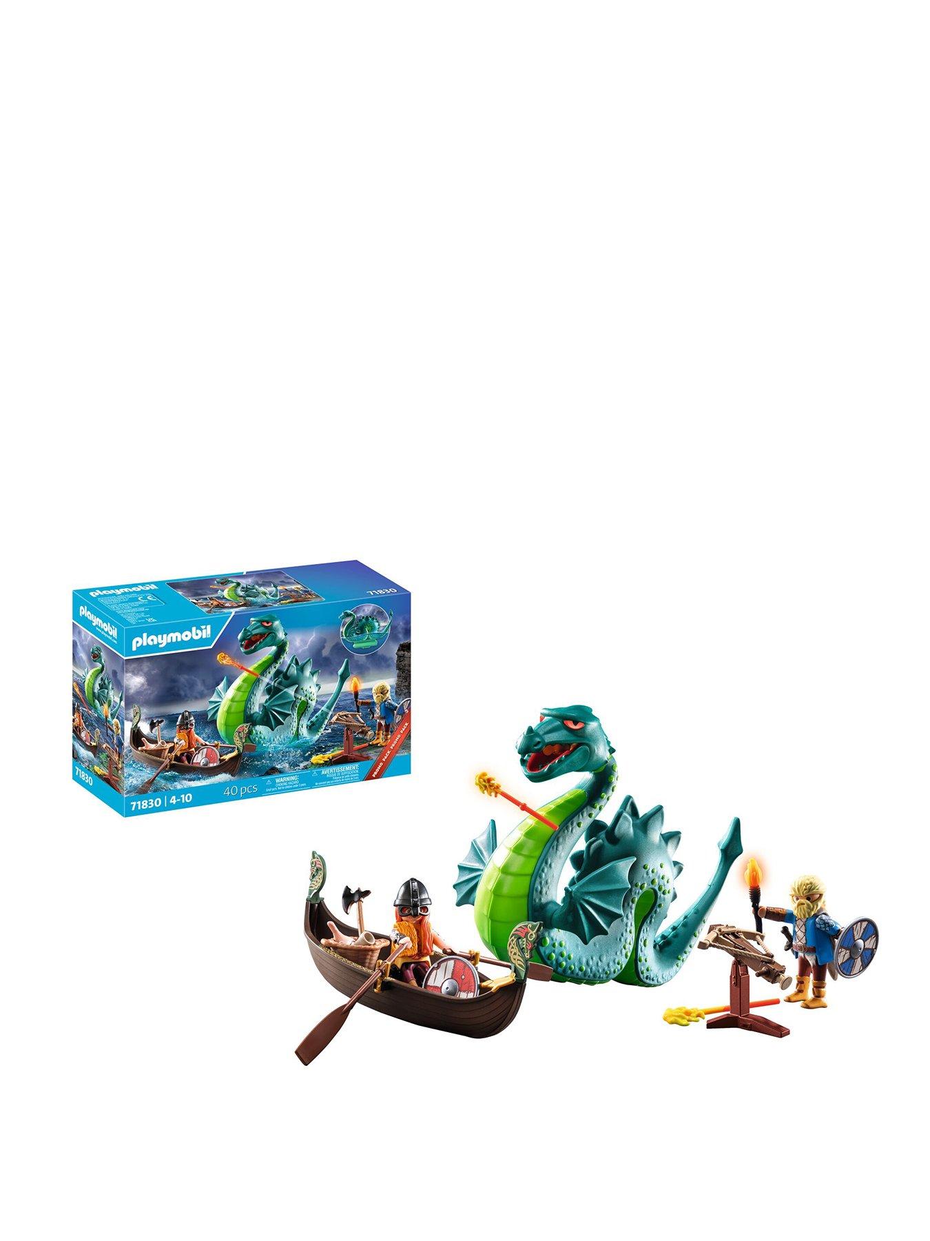 undefined Vikings with sea monster
