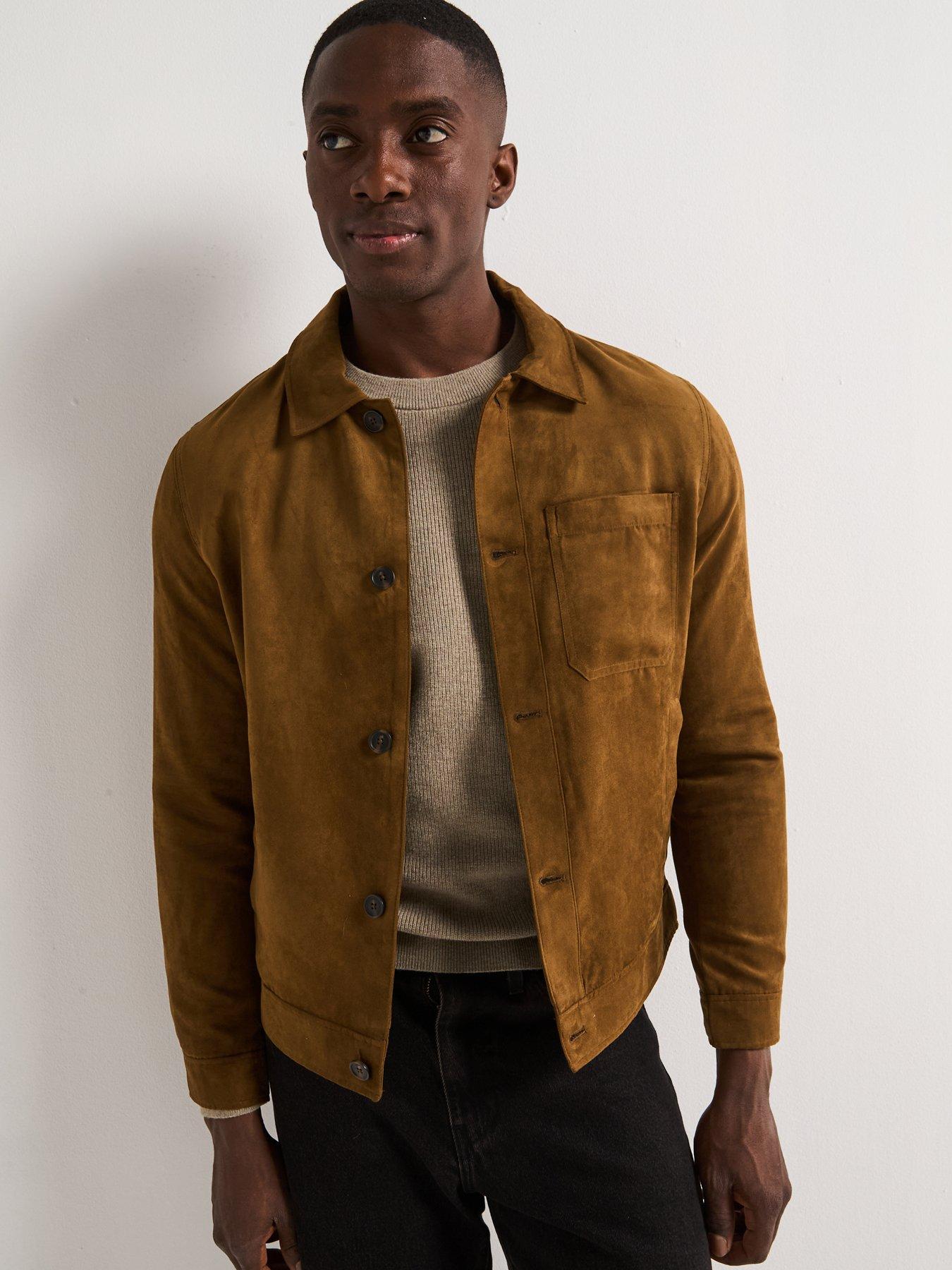 undefined Remie Faux Suede Jacket - Cognac