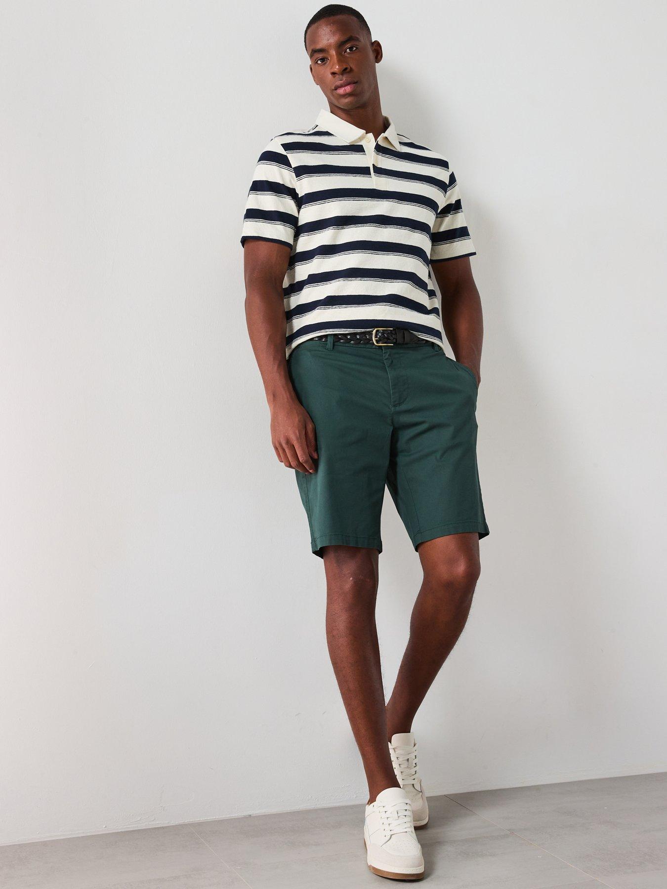 Image 3 of 6 of Mango Eliot Casual Striped Polo Shirt - Navy