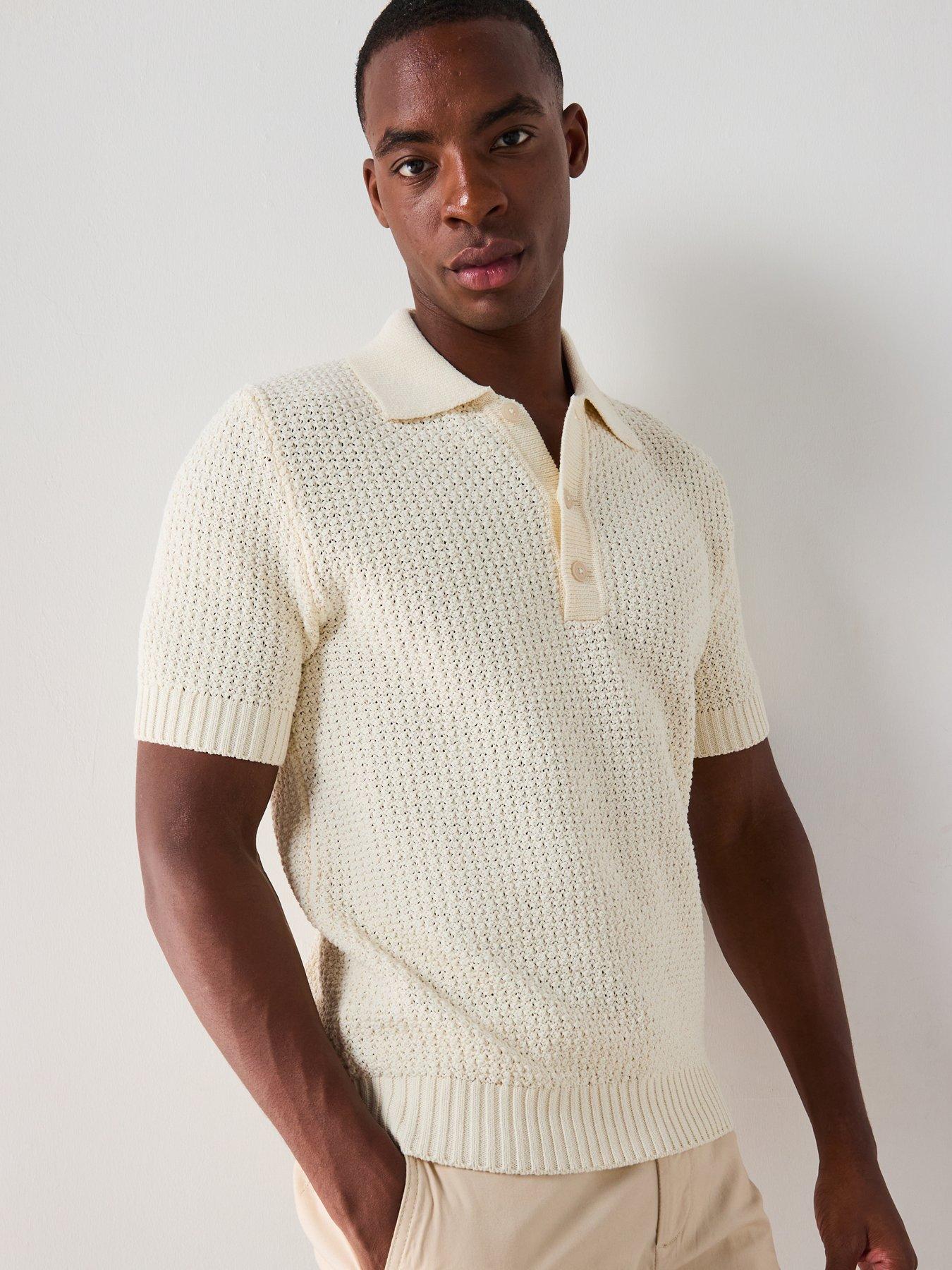 undefined Pierola Smart Knitted Polo Shirt - Beige