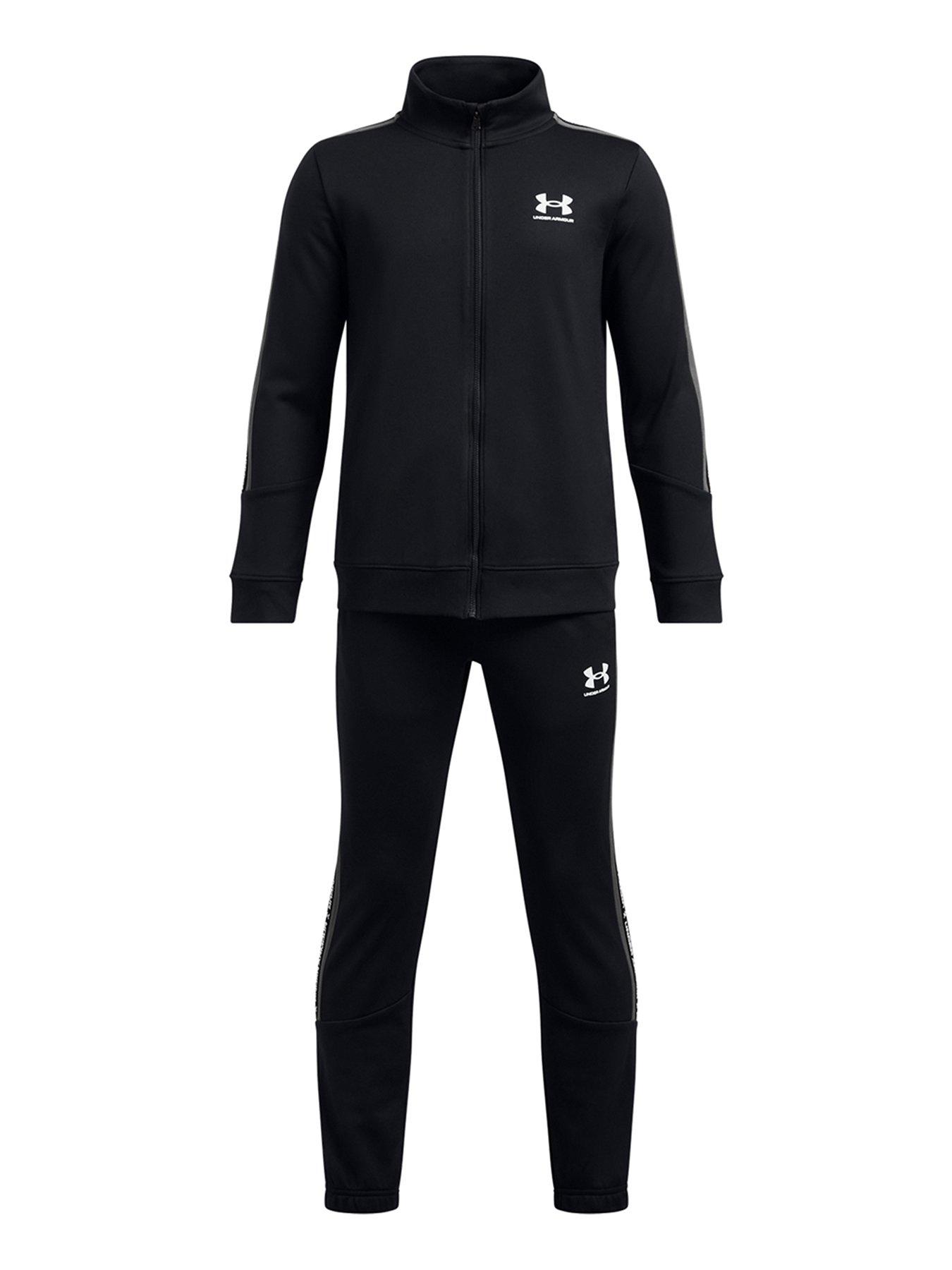 undefined Junior Boys Icon Knit Tracksuit - Black