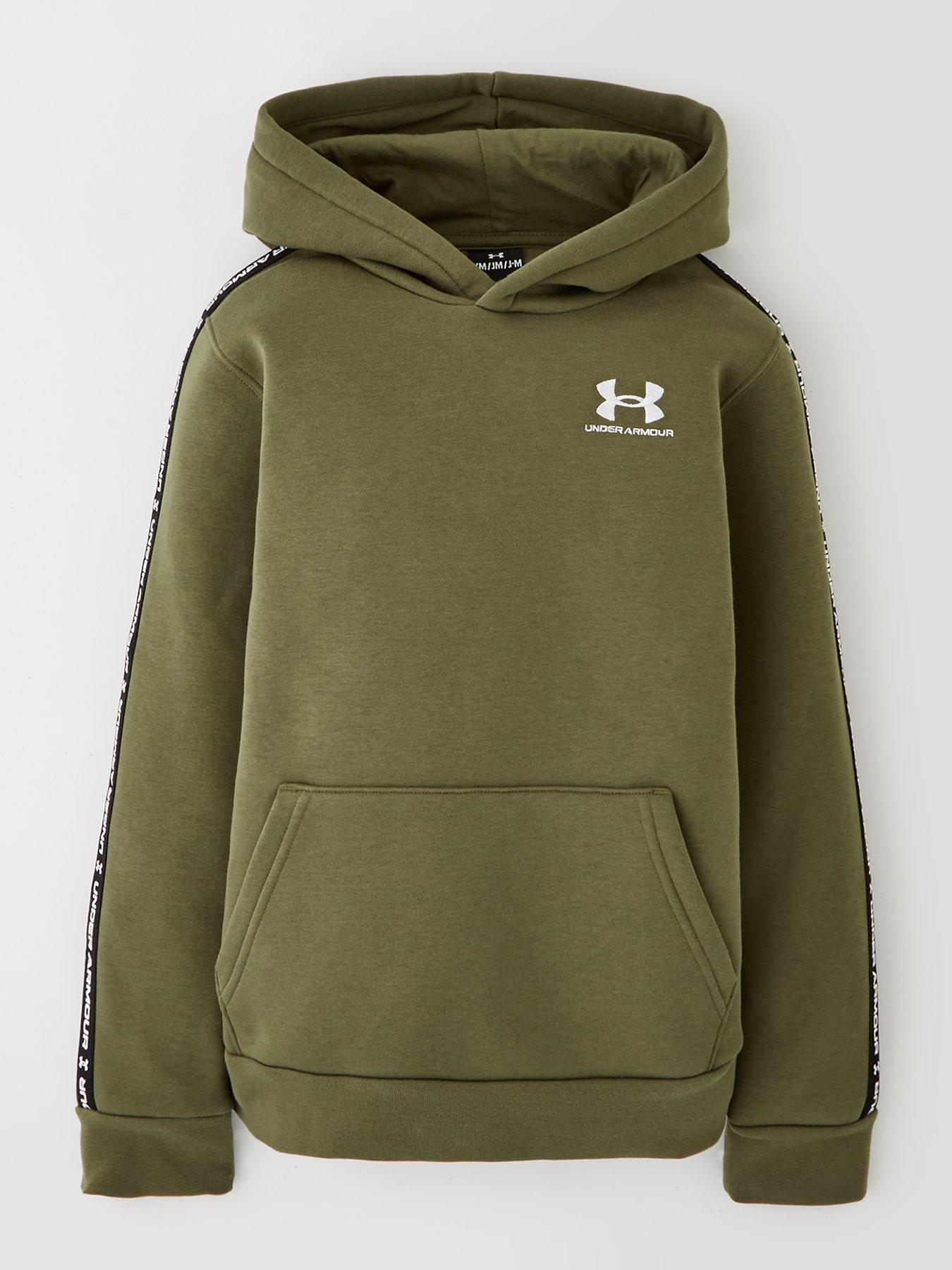 undefined Junior Boys Icon Fleece Taping Hoodie - Green
