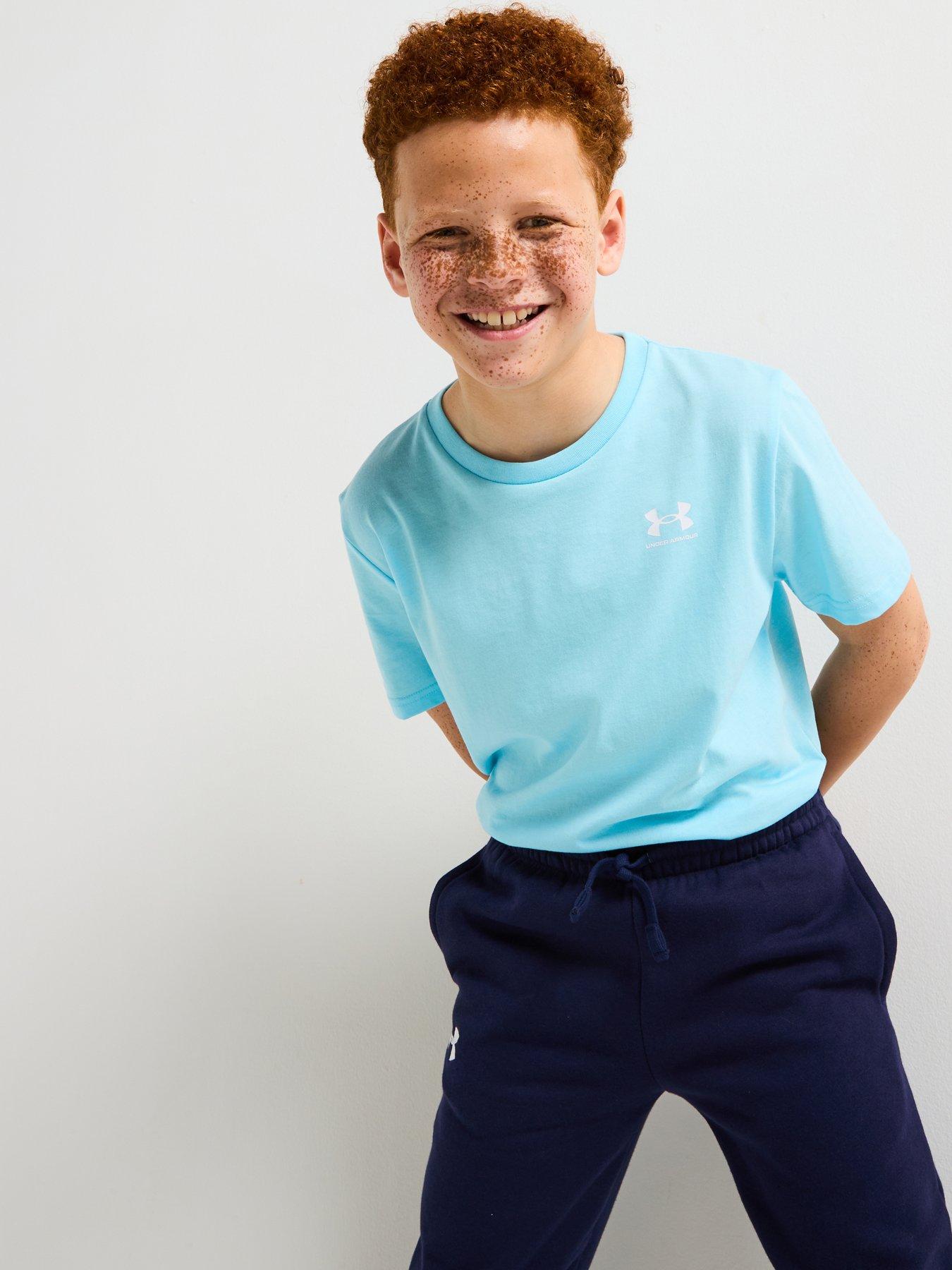 undefined Junior Boys Sportstyle Left Chest T-Shirt - Blue