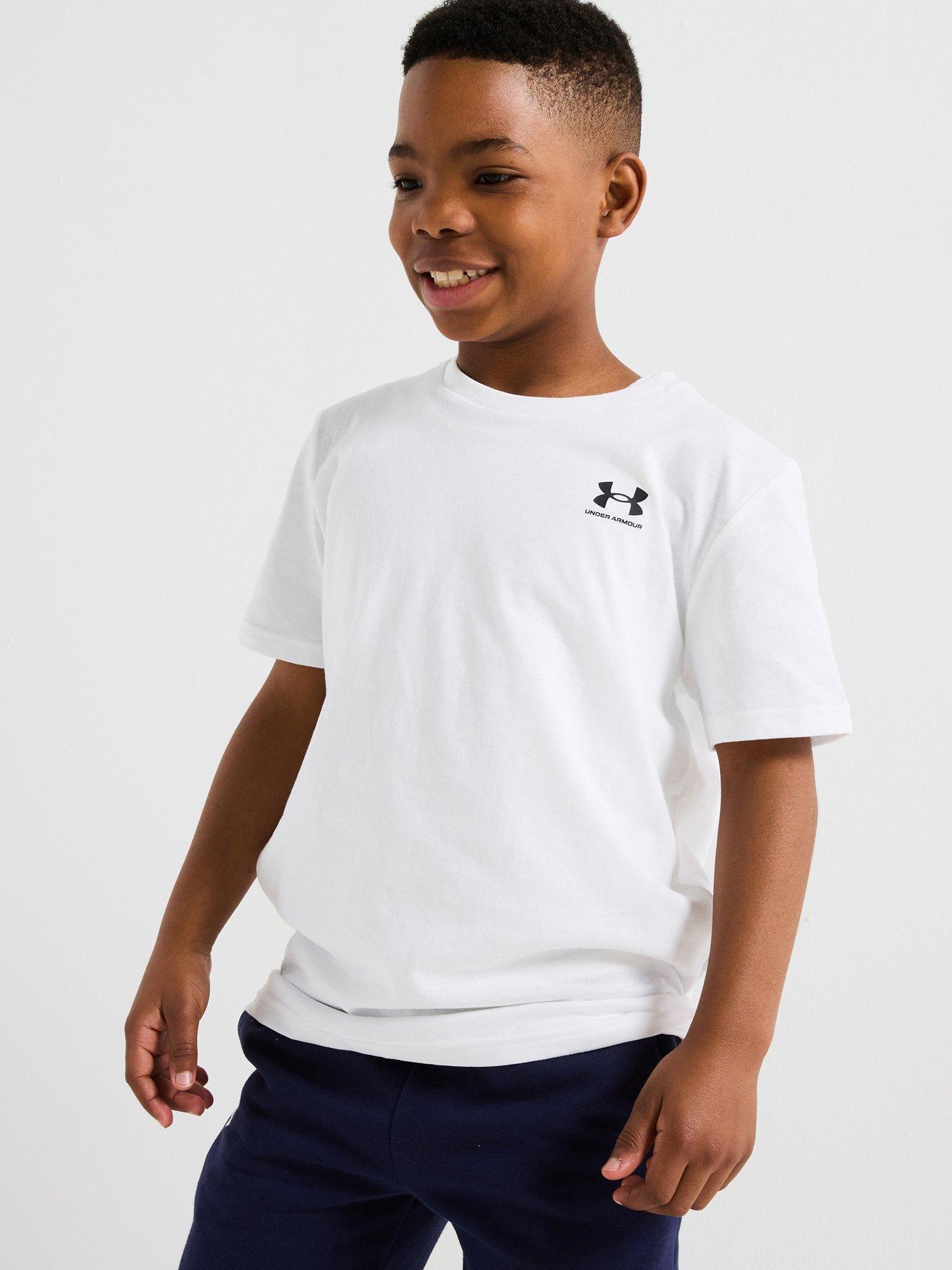 undefined Junior Boys Sportstyle Left Chest Logo T-Shirt - White