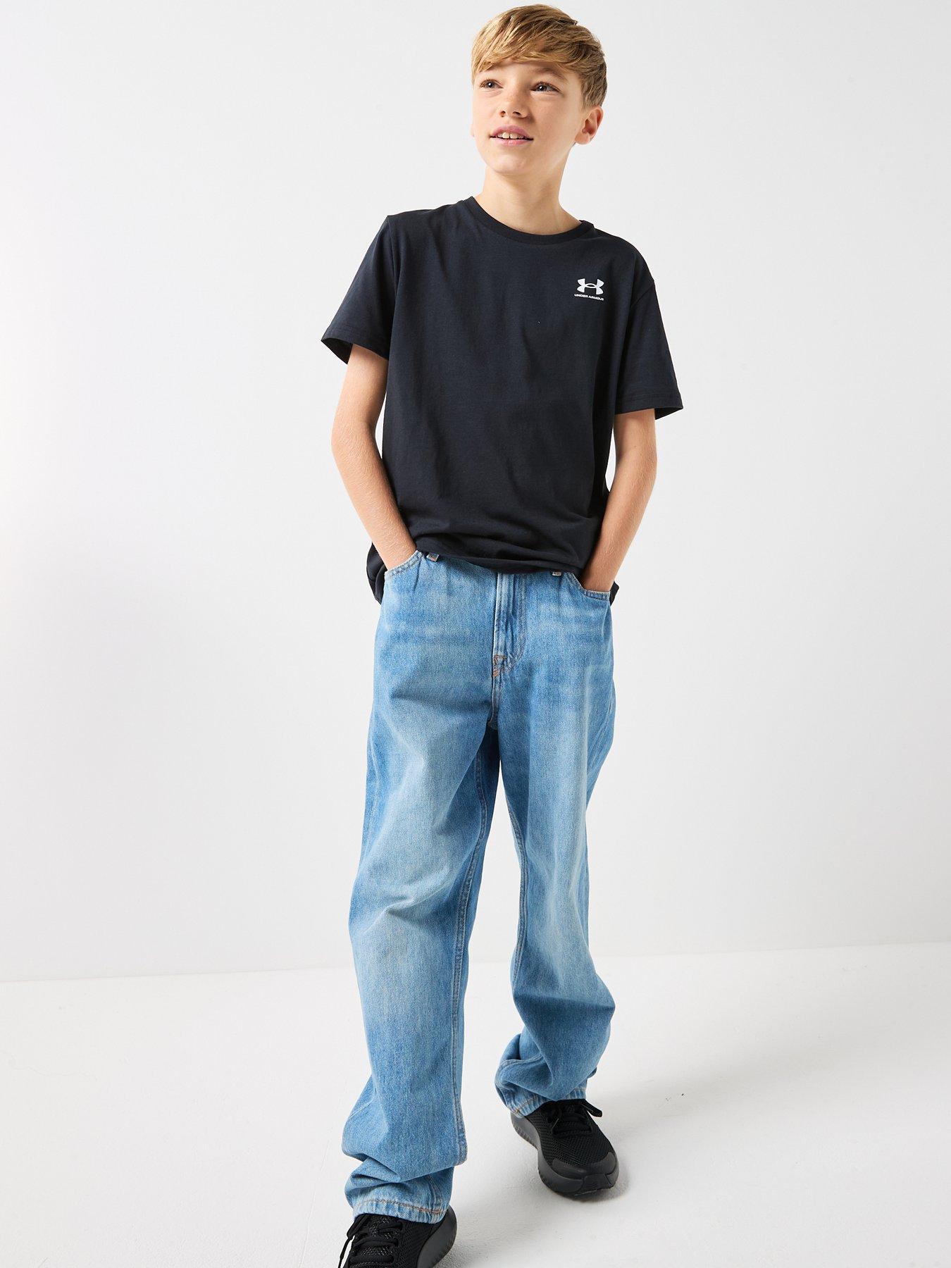 Image 5 of 6 of UNDER ARMOUR Junior Boys Sportstyle Left Chest Logo T-Shirt - Black