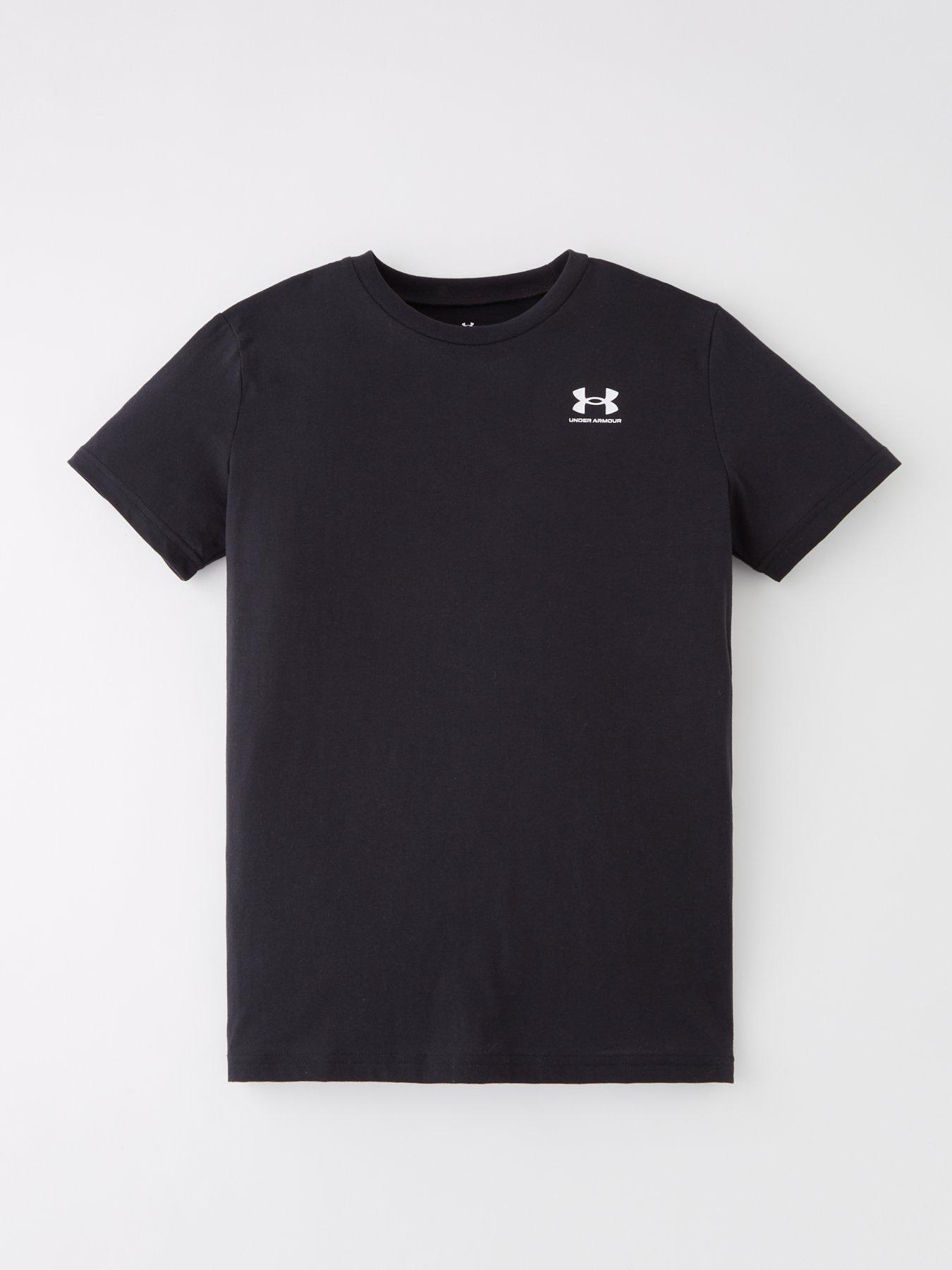 Image 6 of 6 of UNDER ARMOUR Junior Boys Sportstyle Left Chest Logo T-Shirt - Black