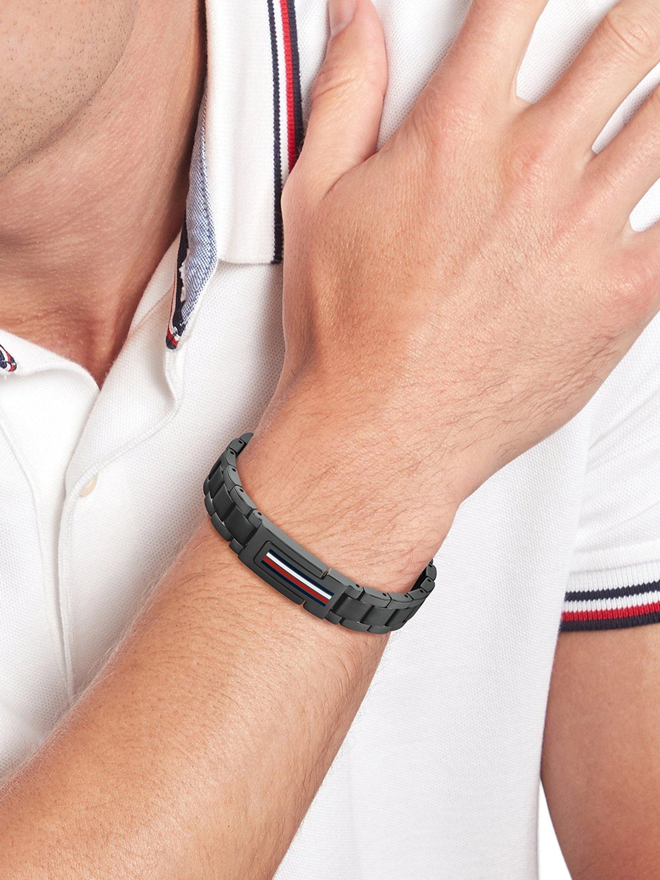 Image 2 of 3 of Tommy Hilfiger Mason Men's Bracelet Black