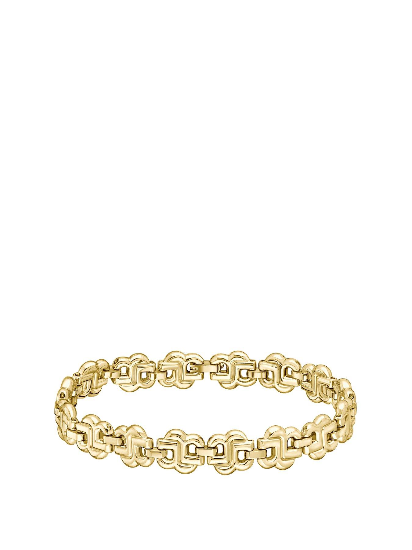 BOSS Double B Strand Ladies Bracelet Gold