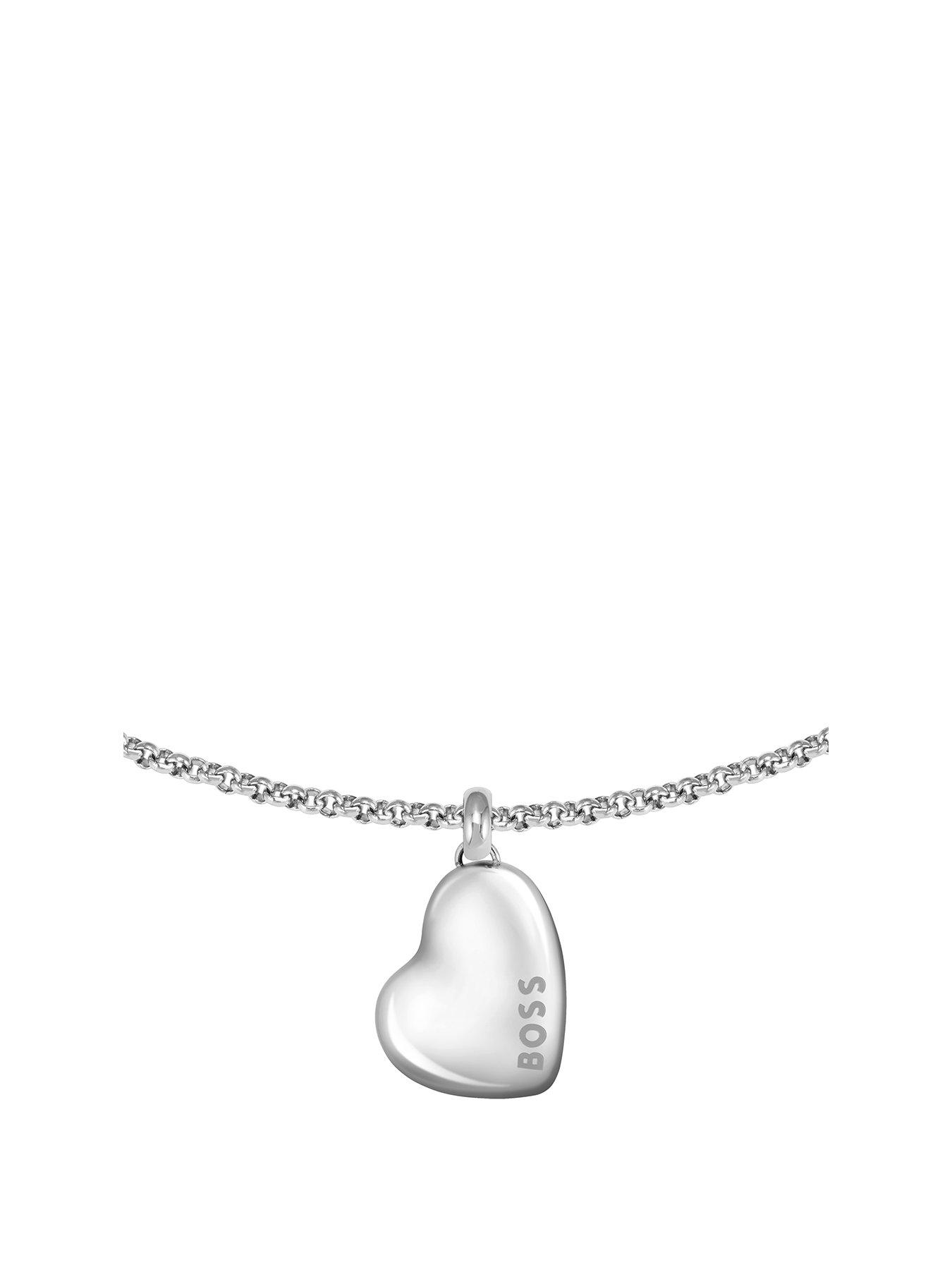 Product photograph of Boss Honey Ladies Bracelet Silver from very.co.uk