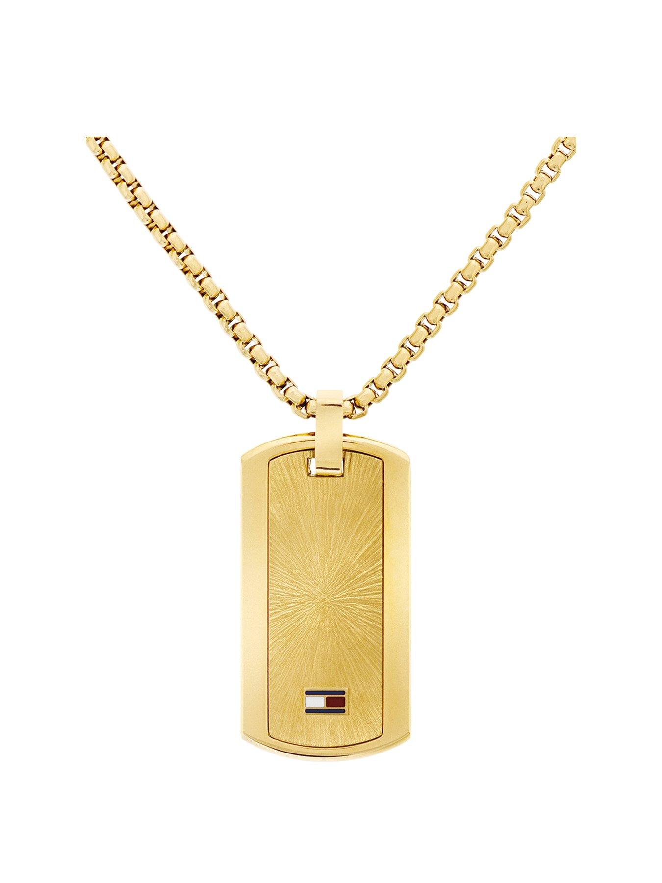 Image 1 of 5 of Tommy Hilfiger Jameson Men's Necklace Gold
