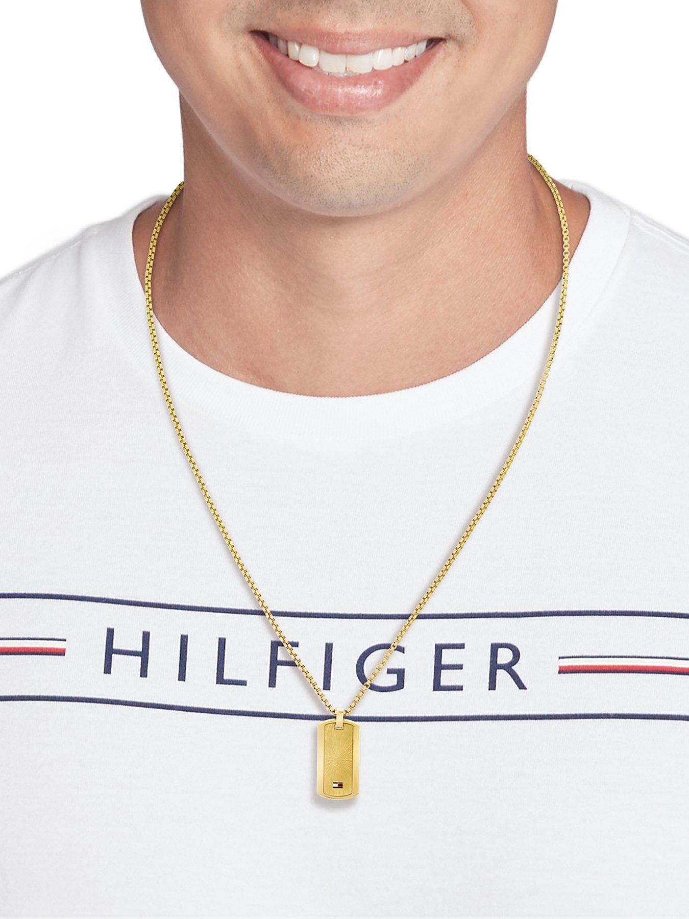 Image 2 of 5 of Tommy Hilfiger Jameson Men's Necklace Gold