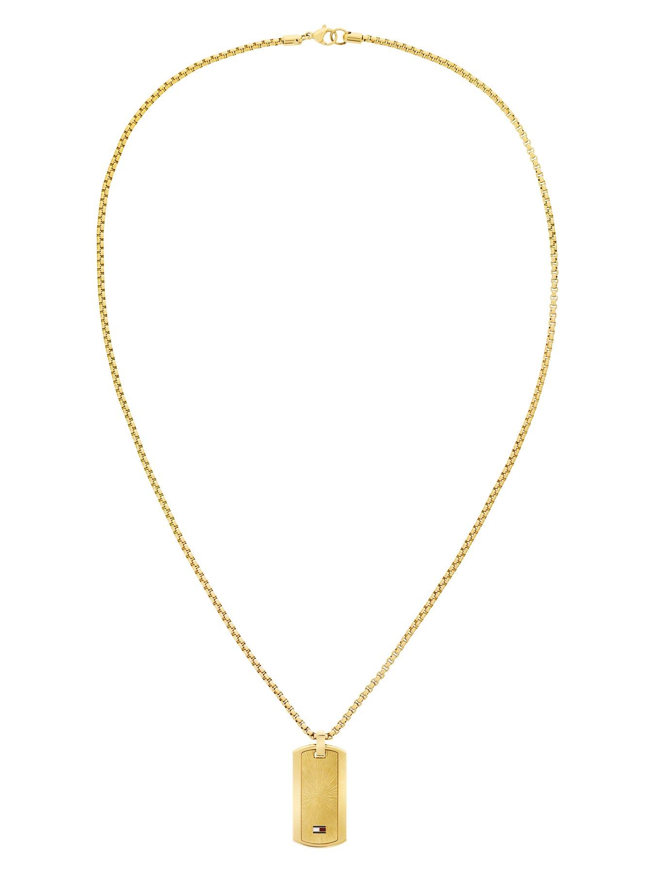 Image 3 of 5 of Tommy Hilfiger Jameson Men's Necklace Gold