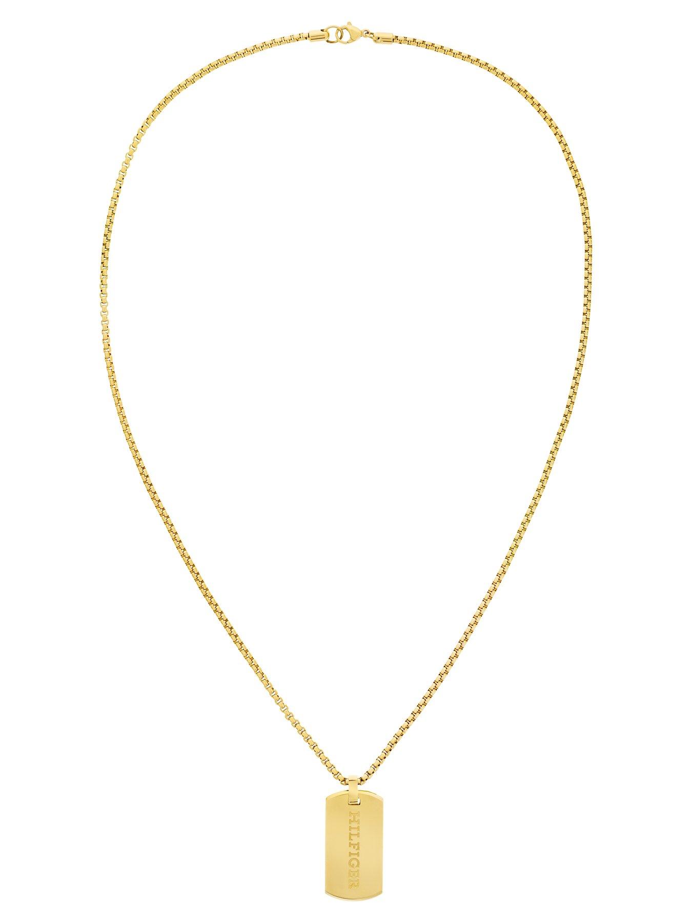 Image 4 of 5 of Tommy Hilfiger Jameson Men's Necklace Gold