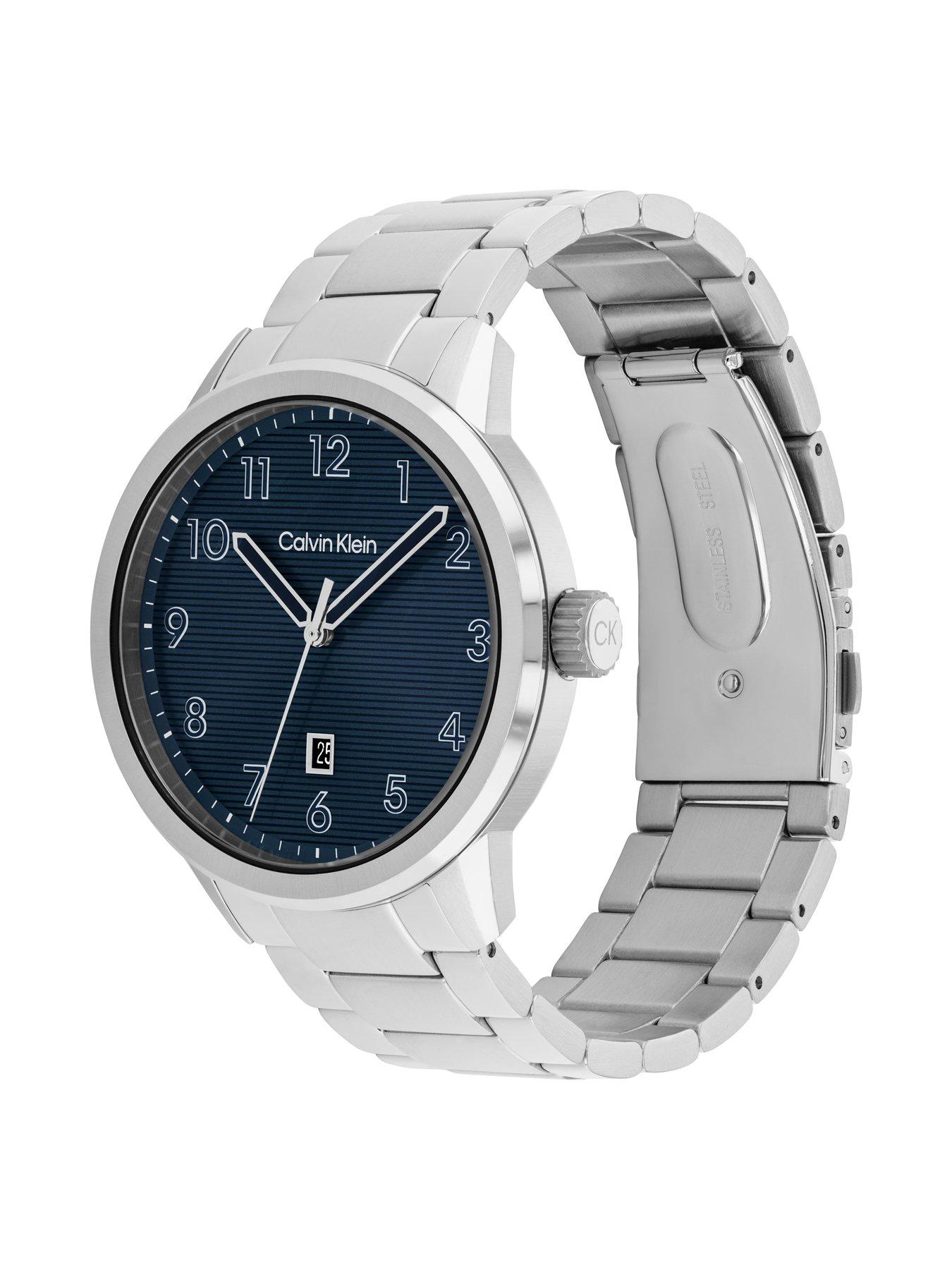 Image 3 of 5 of Calvin Klein Minimalastic Pilot Men's Watch Blue