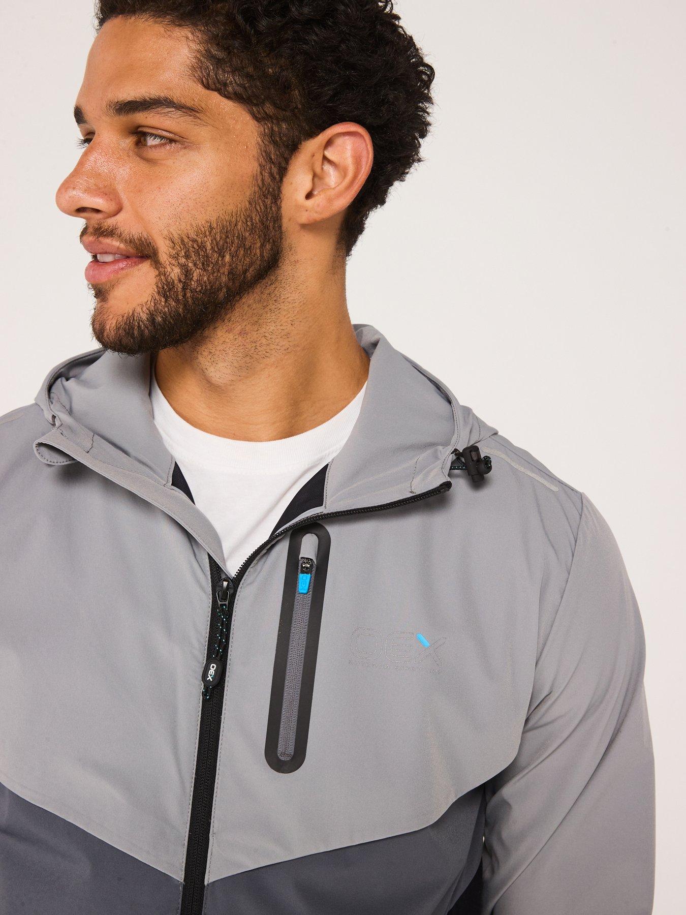 Image 4 of 6 of OEX Mens Fell Track Top - Charcoal - Grey