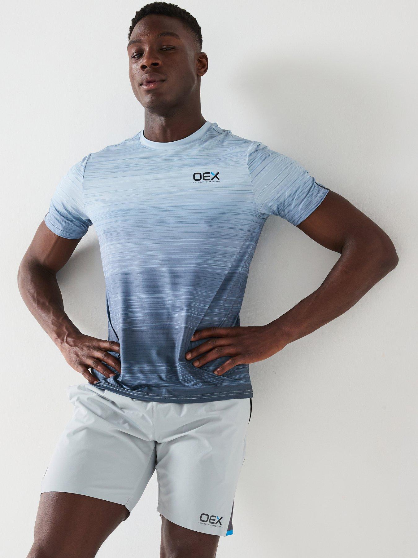 Image 1 of 6 of OEX Mens Neve Tee Shirt - Light Grey