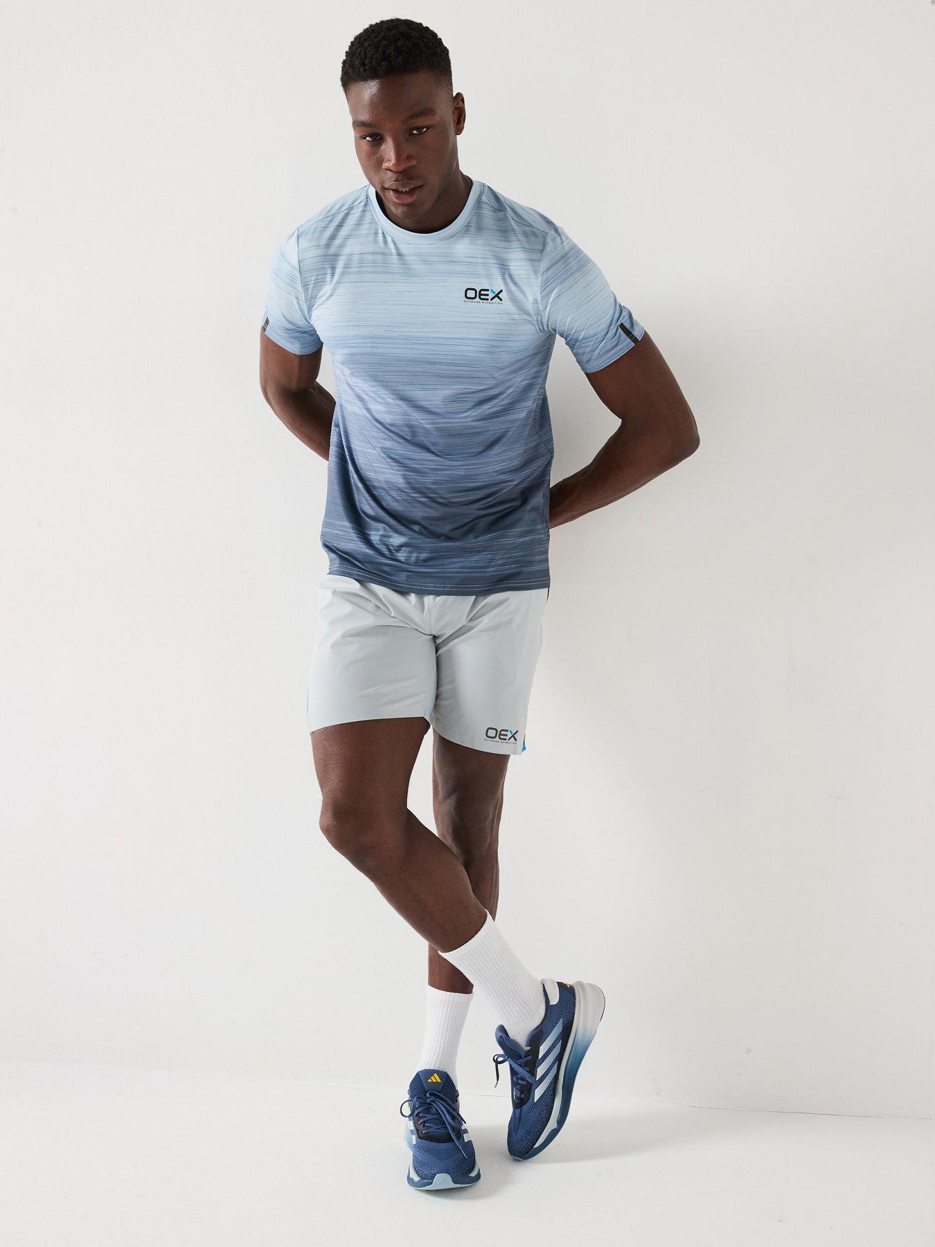 Image 3 of 6 of OEX Mens Neve Tee Shirt - Light Grey