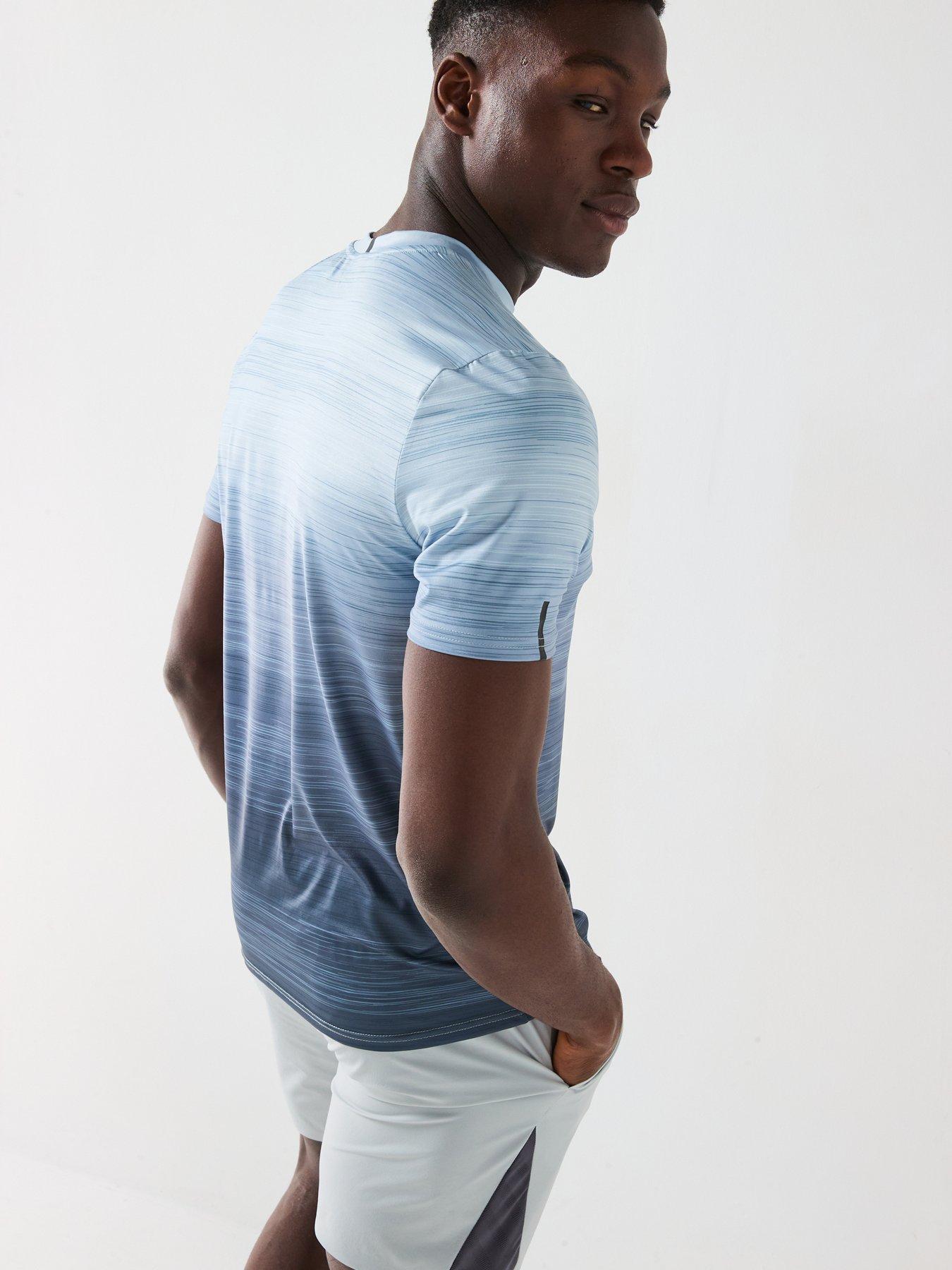 Image 5 of 6 of OEX Mens Neve Tee Shirt - Light Grey