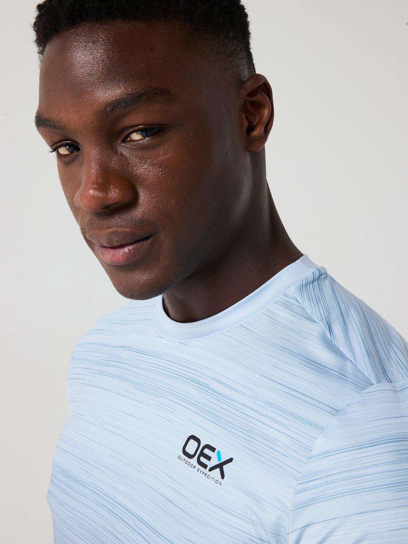 Image 6 of 6 of OEX Mens Neve Tee Shirt - Light Grey