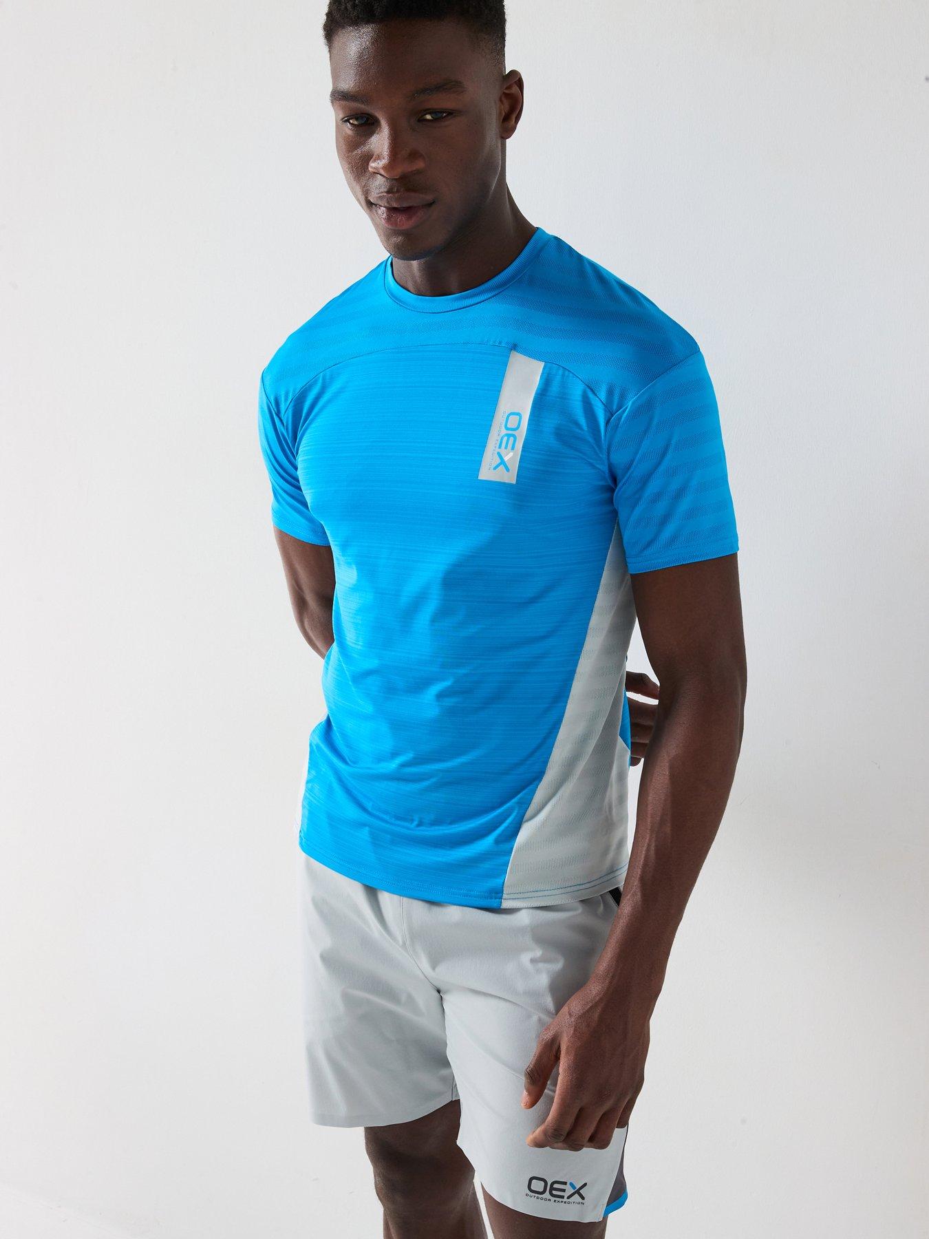 undefined Mens Piton Tee Shirt - Bright Blue