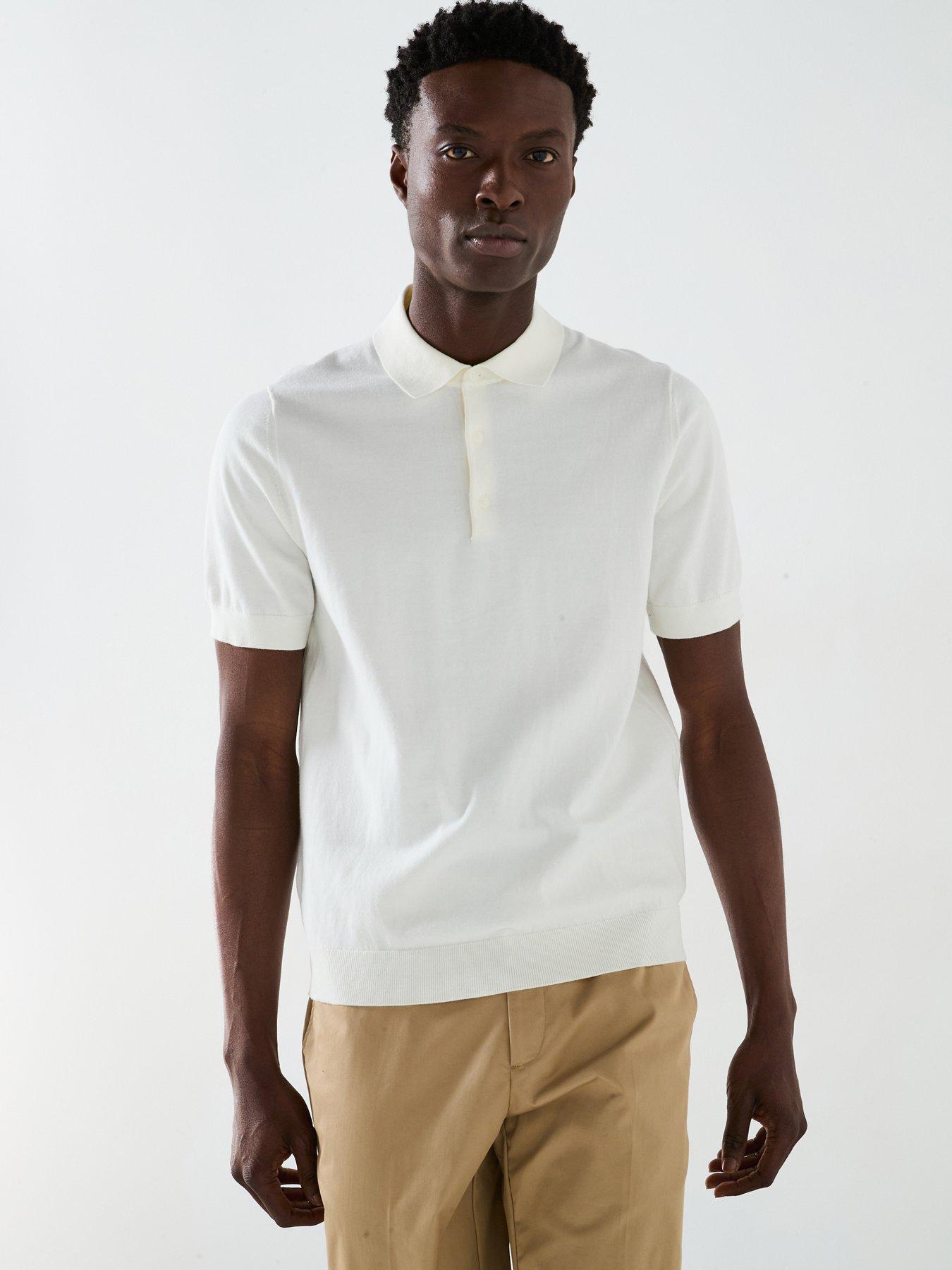 undefined Arranona Short Sleeve Knitted Polo Shirt - Beige