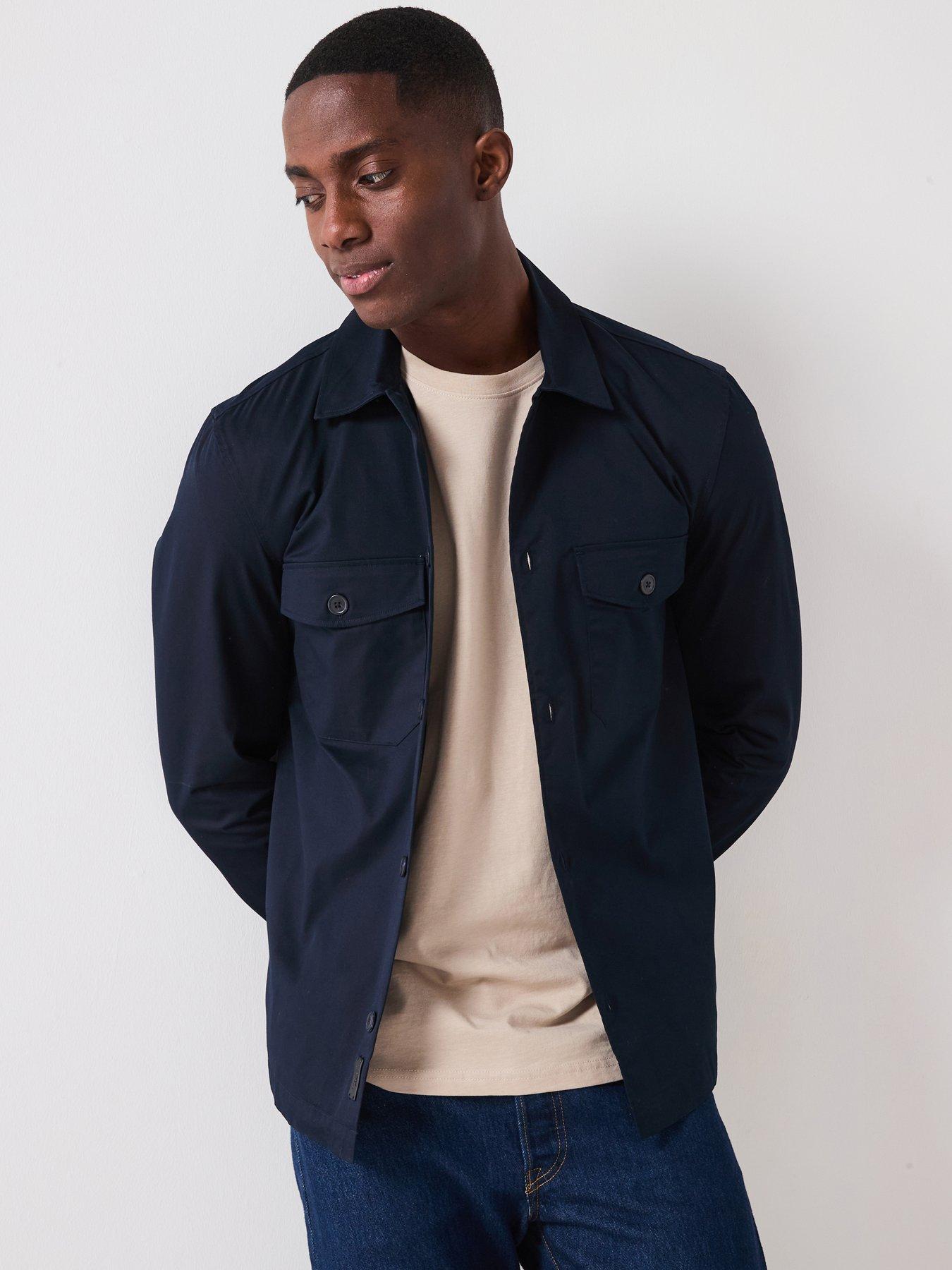 undefined Dublino Essentials Cotton Overshirt - Navy