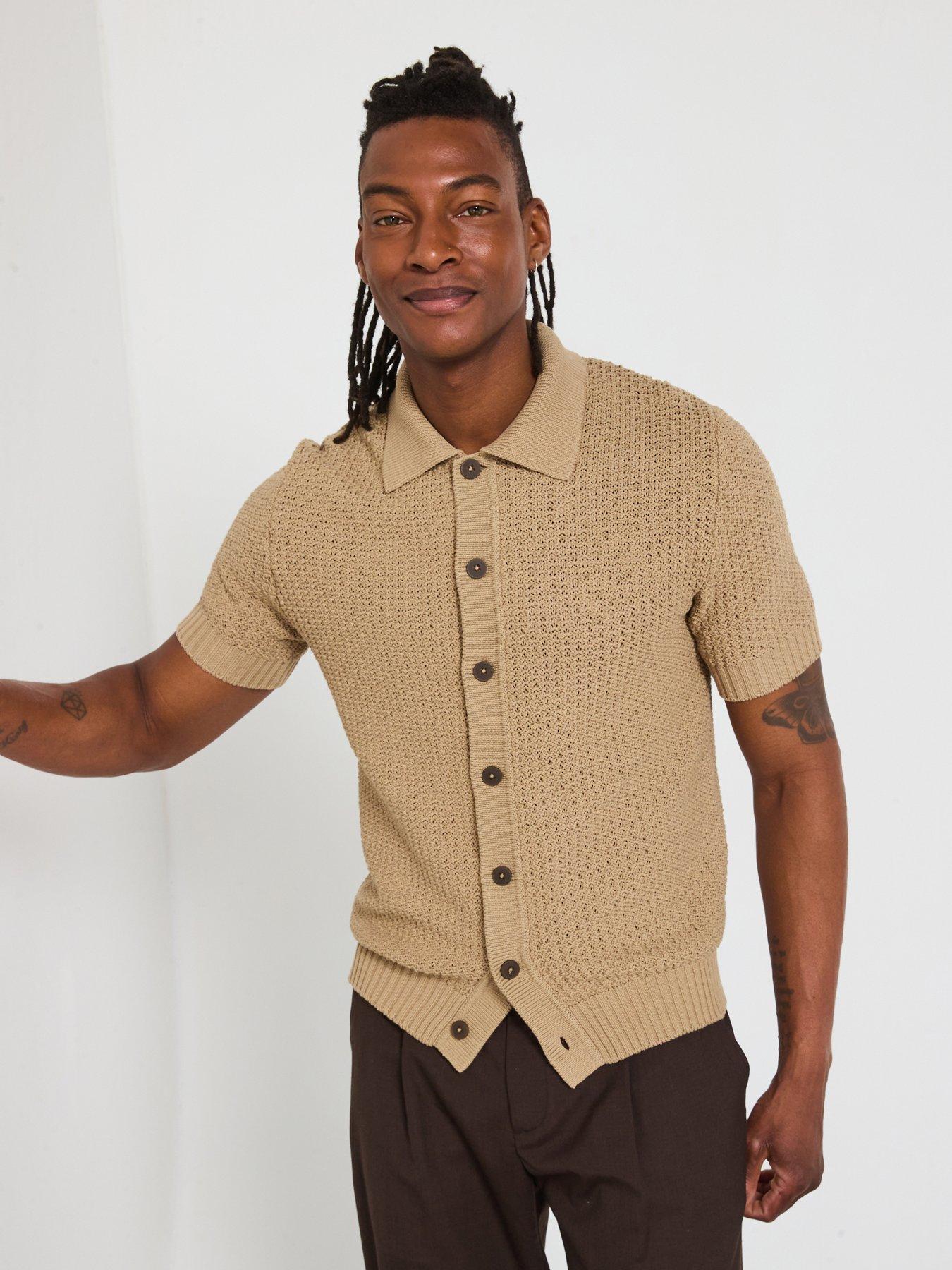 undefined Pierola Smart Knitted Cardigan - Beige