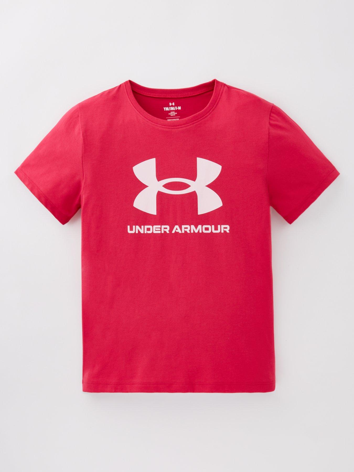 undefined Junior Girls Big Logo T-Shirt - Pink